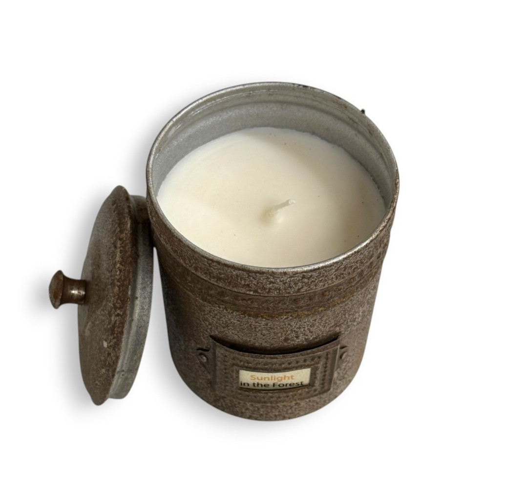 Himalayan Trading Post Sunlight in the Forest Cafe Tin Candle 10 Oz
