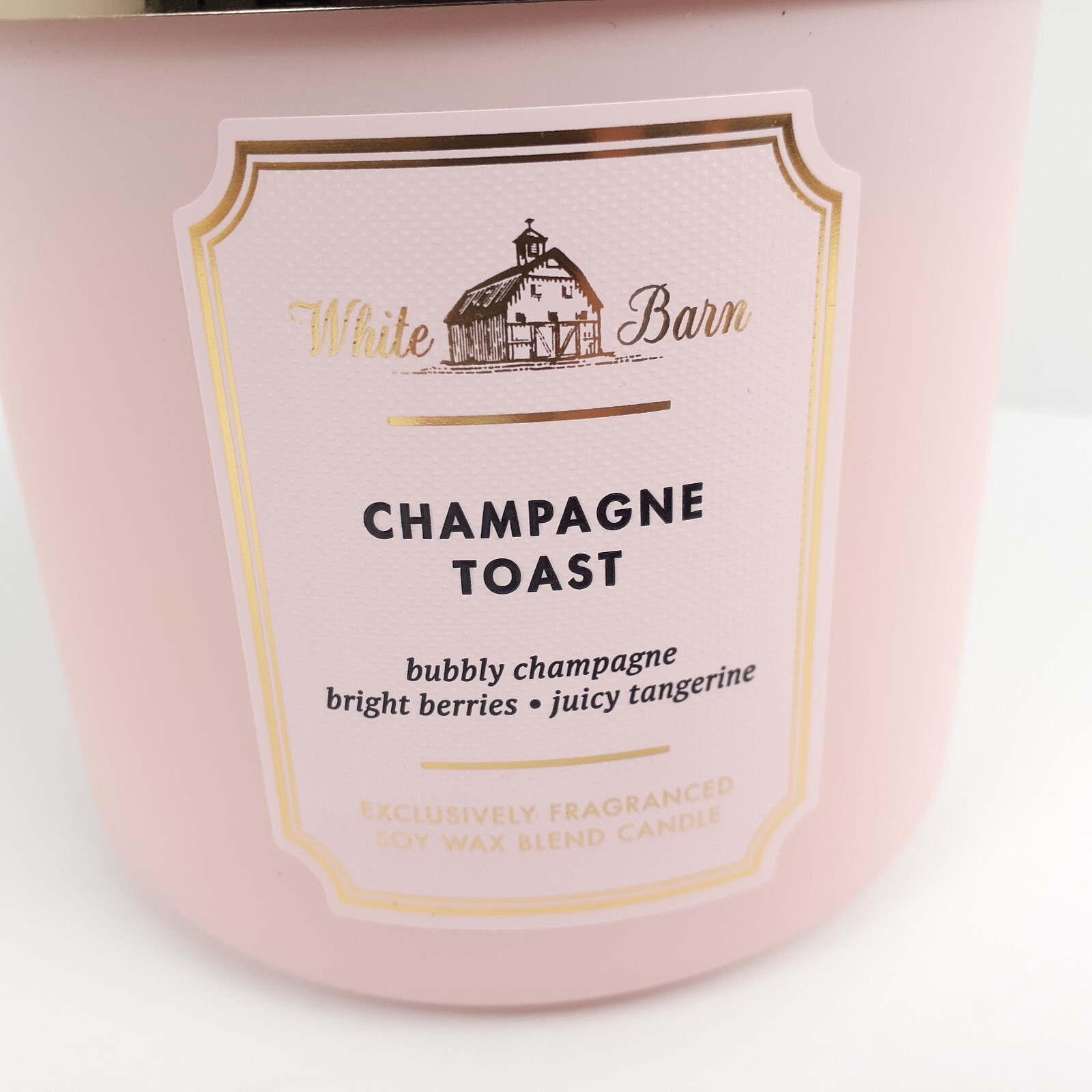 White Barn Champagne Toast Scented 3 Wick Candle Burns 25-45 Hrs 14.5oz