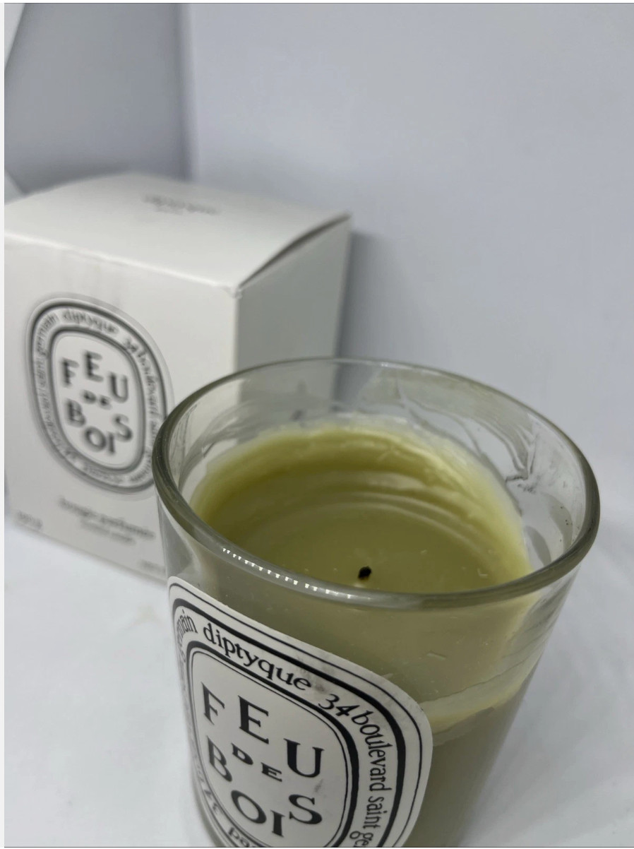 Diptyque Feu De Bois Scented Candle 6.5oz Used