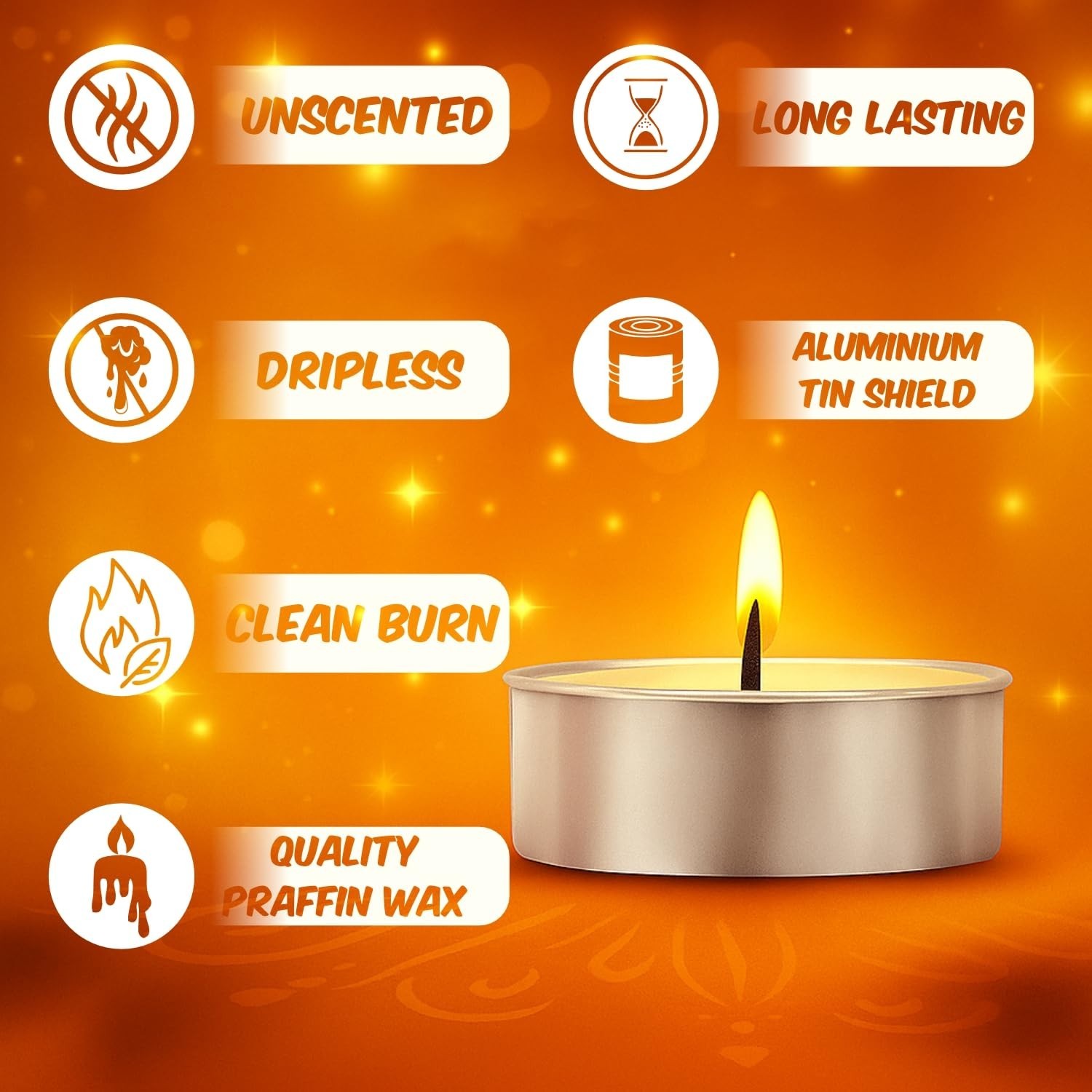 200 Pcs Multicolor Tealight Candles for Diwali/Smokeless & Dripless | Fast Ship