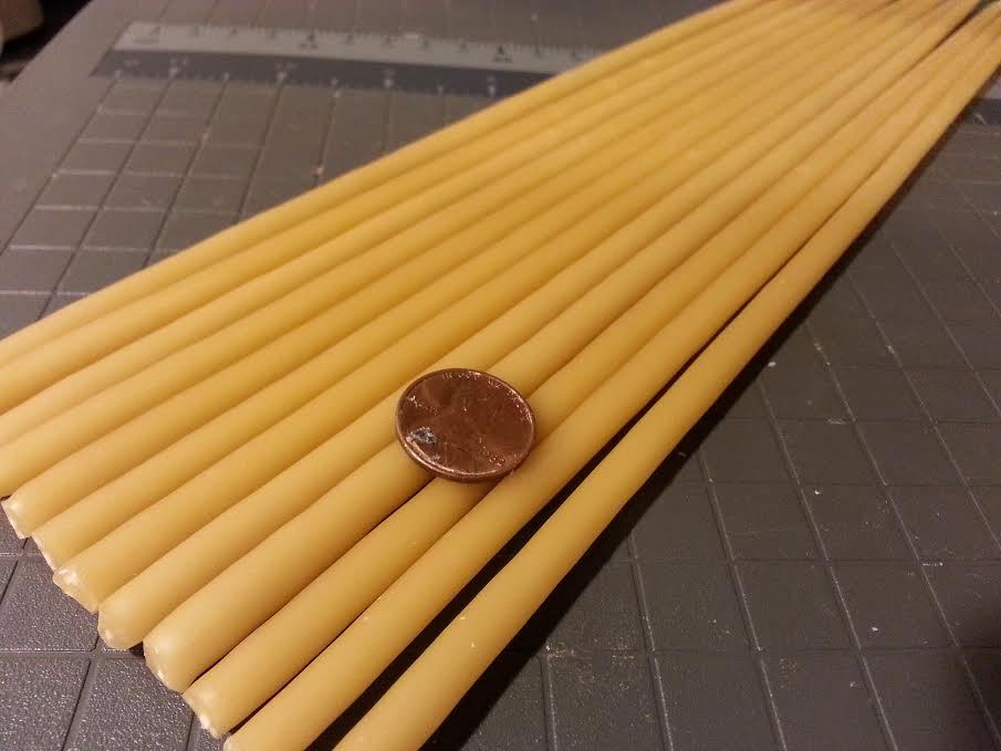 Pure Michigan 100% Beeswax taper candles 7/8″ 3/4″ 5/8″ 1/2″ 3/8″ hand dipped