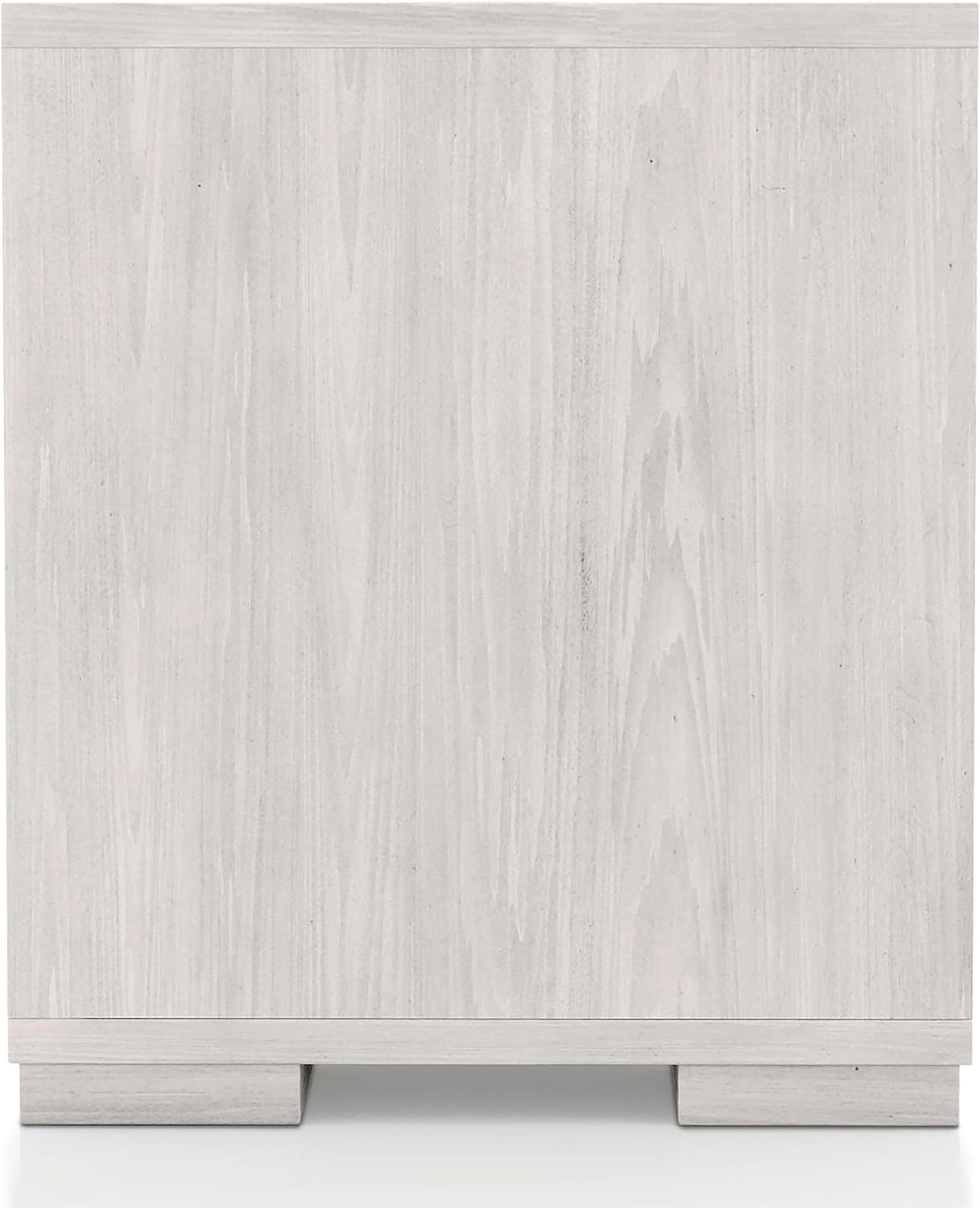 Dresen Modern Melamine Top 2-Drawer Nightstand, Wood Panel Handle Bedside Table