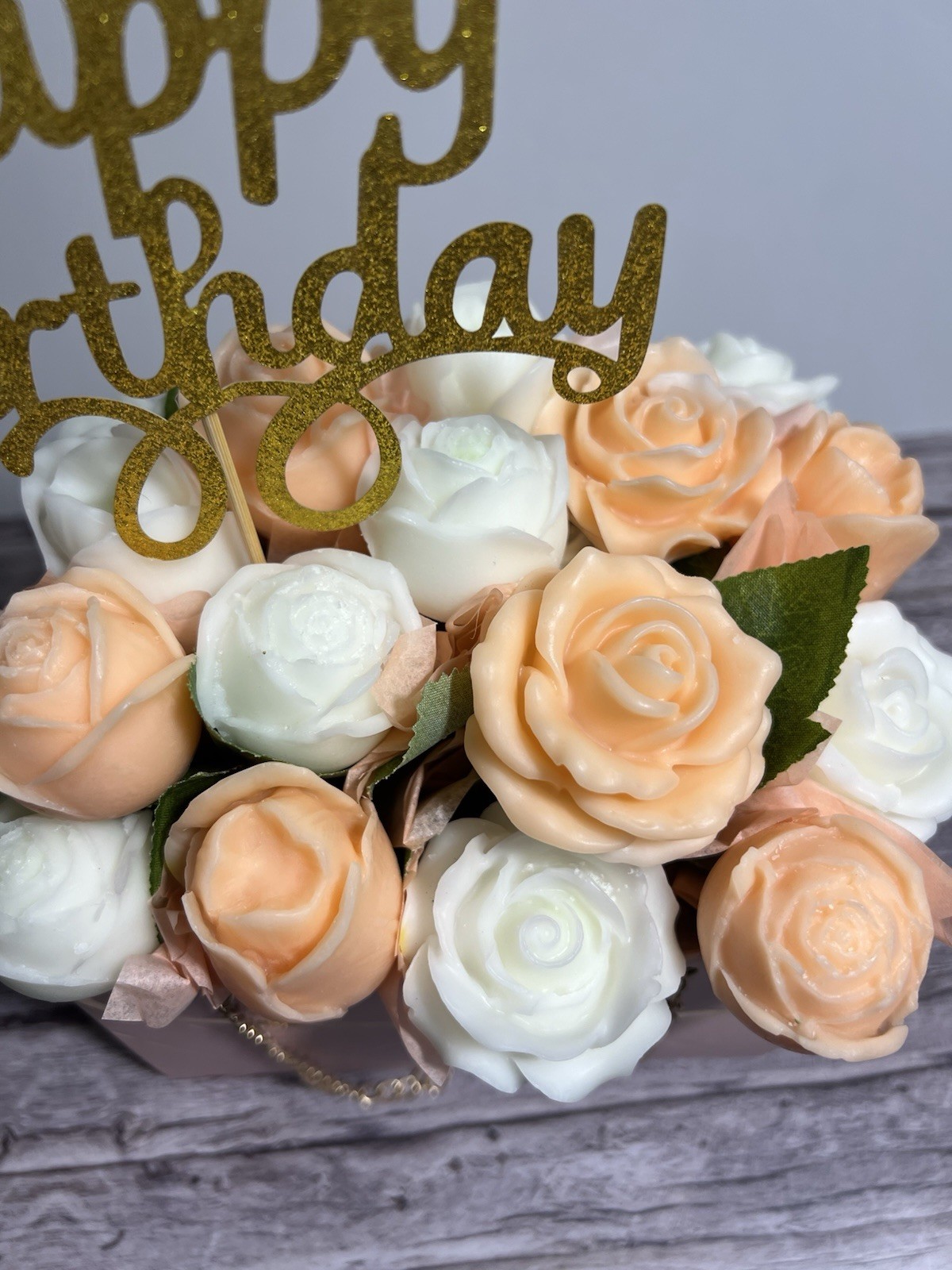 Birthday Gift Wax Melt Flower Bouquet Handmade Scented Floral Gift for Her