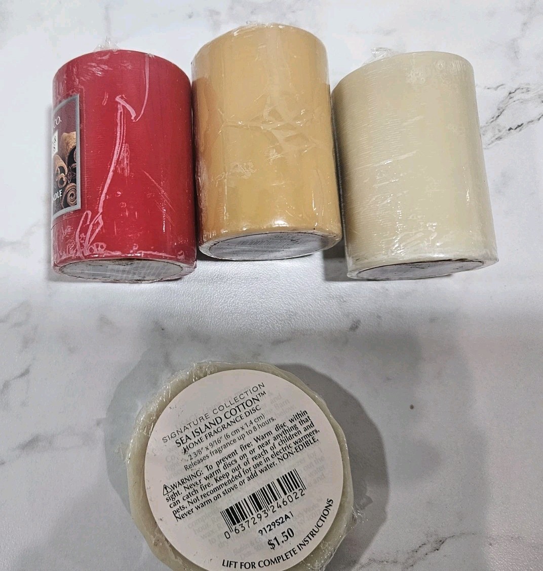 LOT OF (4) NEW SEALED ITEMS SLATKIN & CO. (3) VOTIVES (1) TART