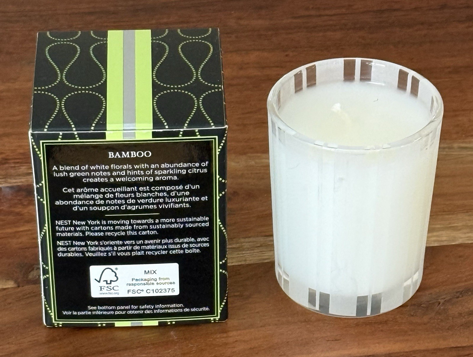 NEST New York – BAMBOO Scented Candle 2 oz Single wick NIB