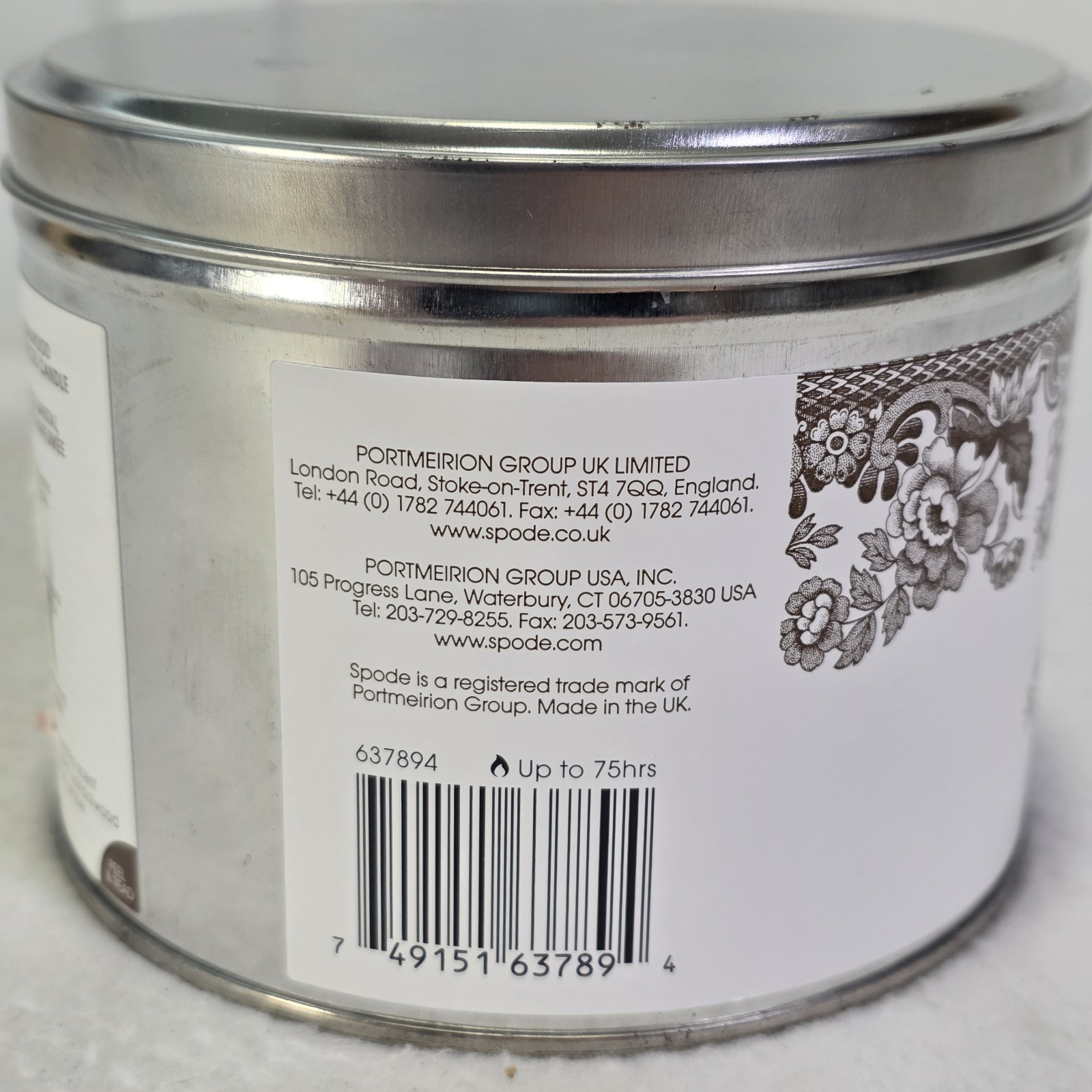 Spode Woodland Sandalwood Scented Candle 29.6 Oz New Large 3 Wick 75 Hours