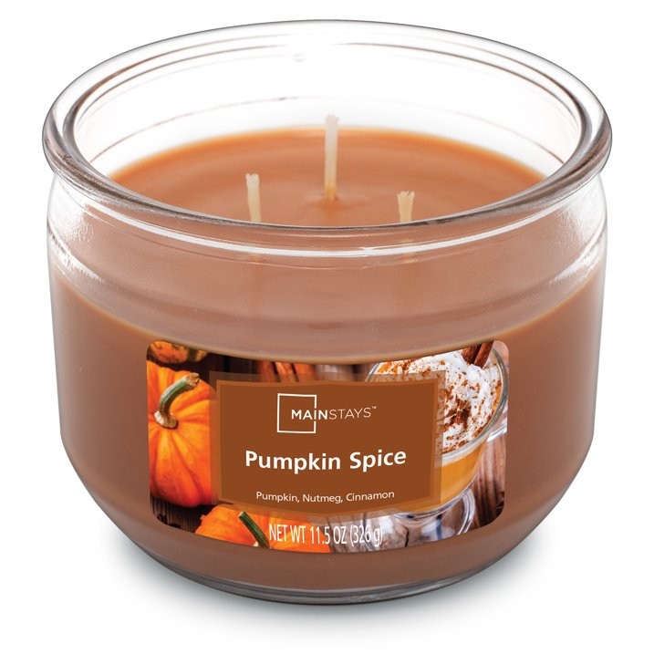 (3 Pack) Pumpkin Spice Scented 3-Wick Candles, 11.5oz FREE & FAST SHIP IN 2 DAYS