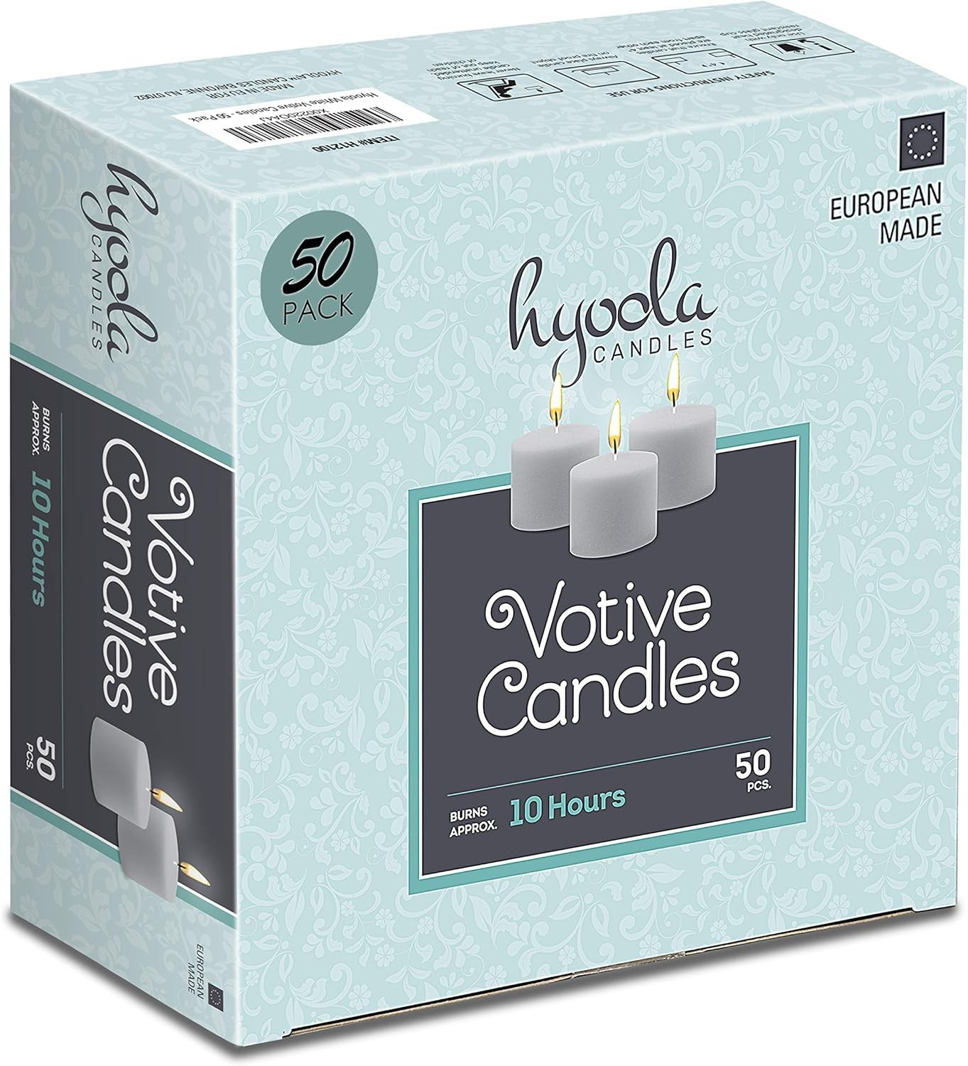 Votive Candles – 10 Hour Burn Time – Unscented Candles Votives Bulk – Pack of…