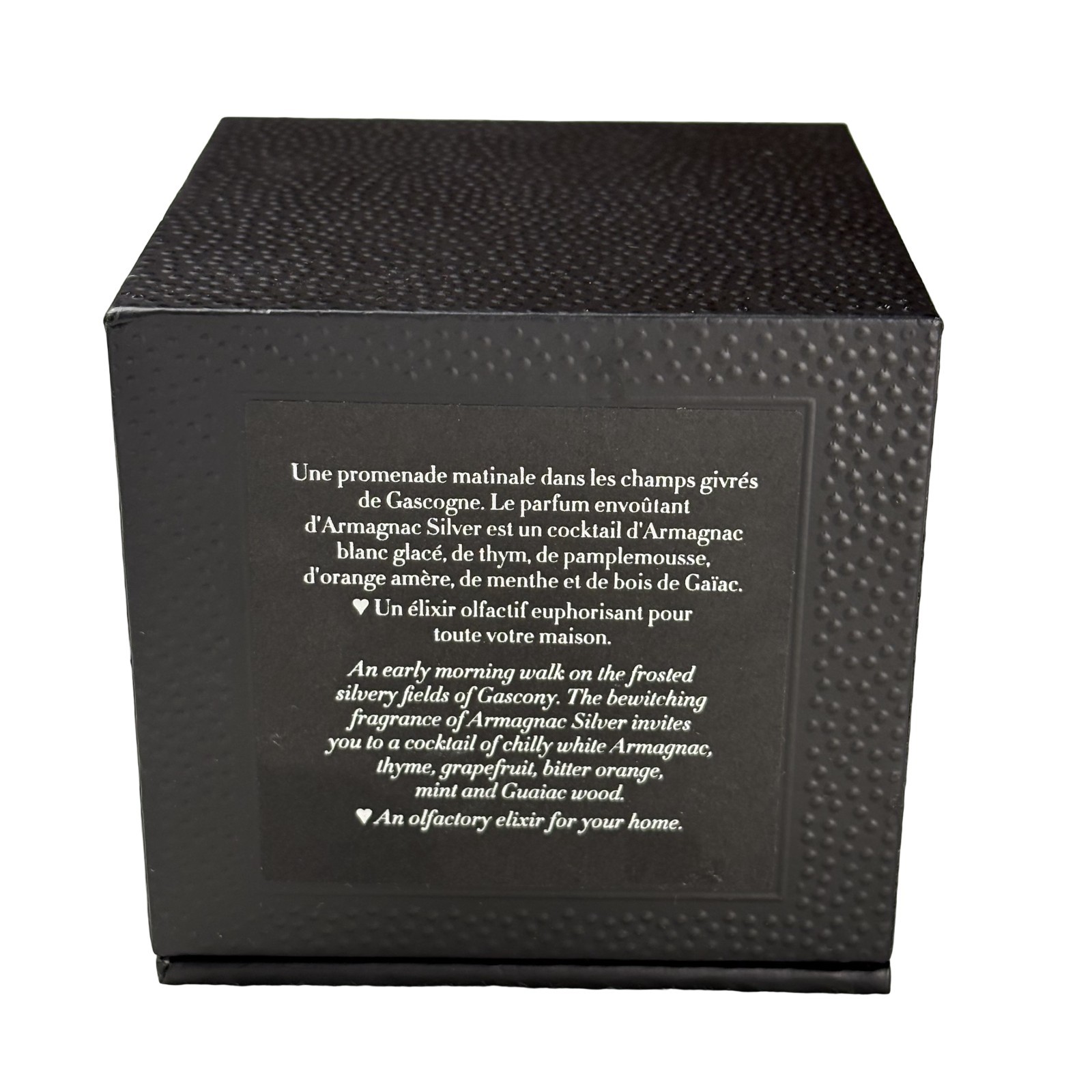 NEW! Amanda de Montal MMV Armagnac Silver 220g Perfumed Scented Luxury Candle
