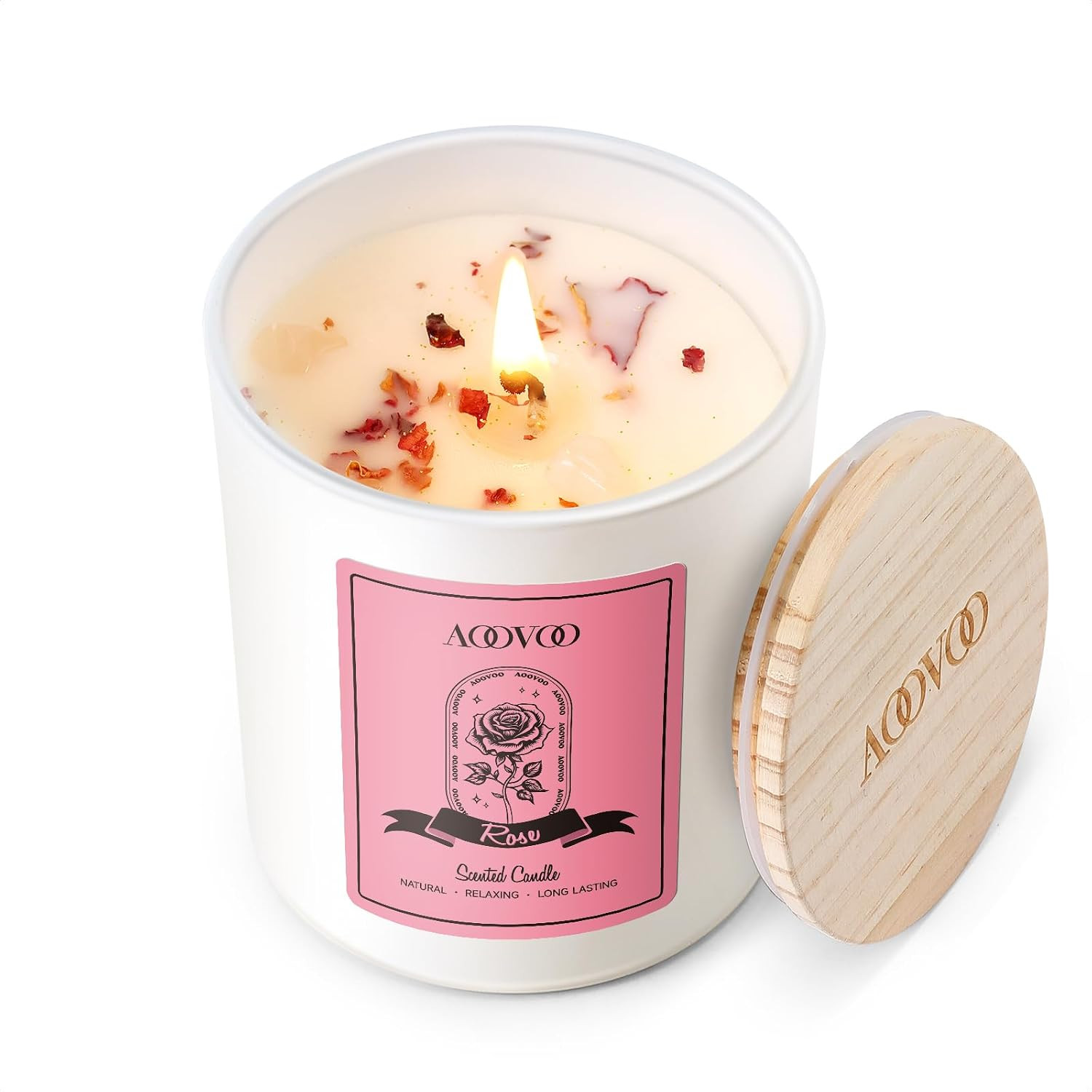 Fall Candles Set – 4 Pack Candles for Home Scented, 28 Oz Natural Soy Wax 200 Ho