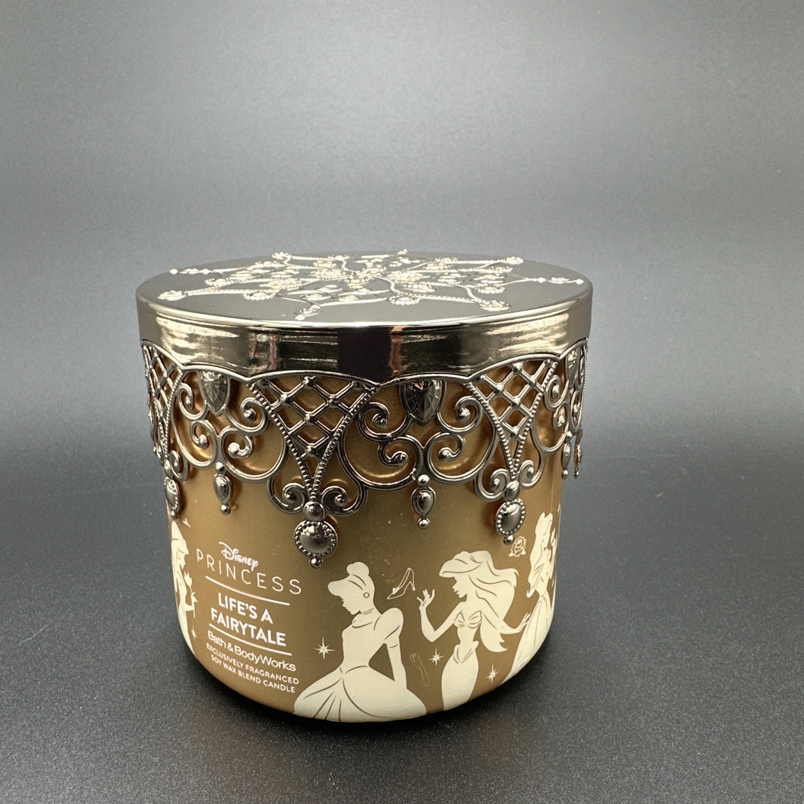Bath & Body Works Disney Princess 3 Wick Candle Life’s A Fairytale 2025 Crown