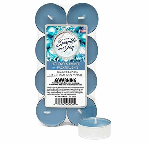 Hanna’s Sparkle and Joy, Holiday Shimmer 24 Pack Tea Light Candles