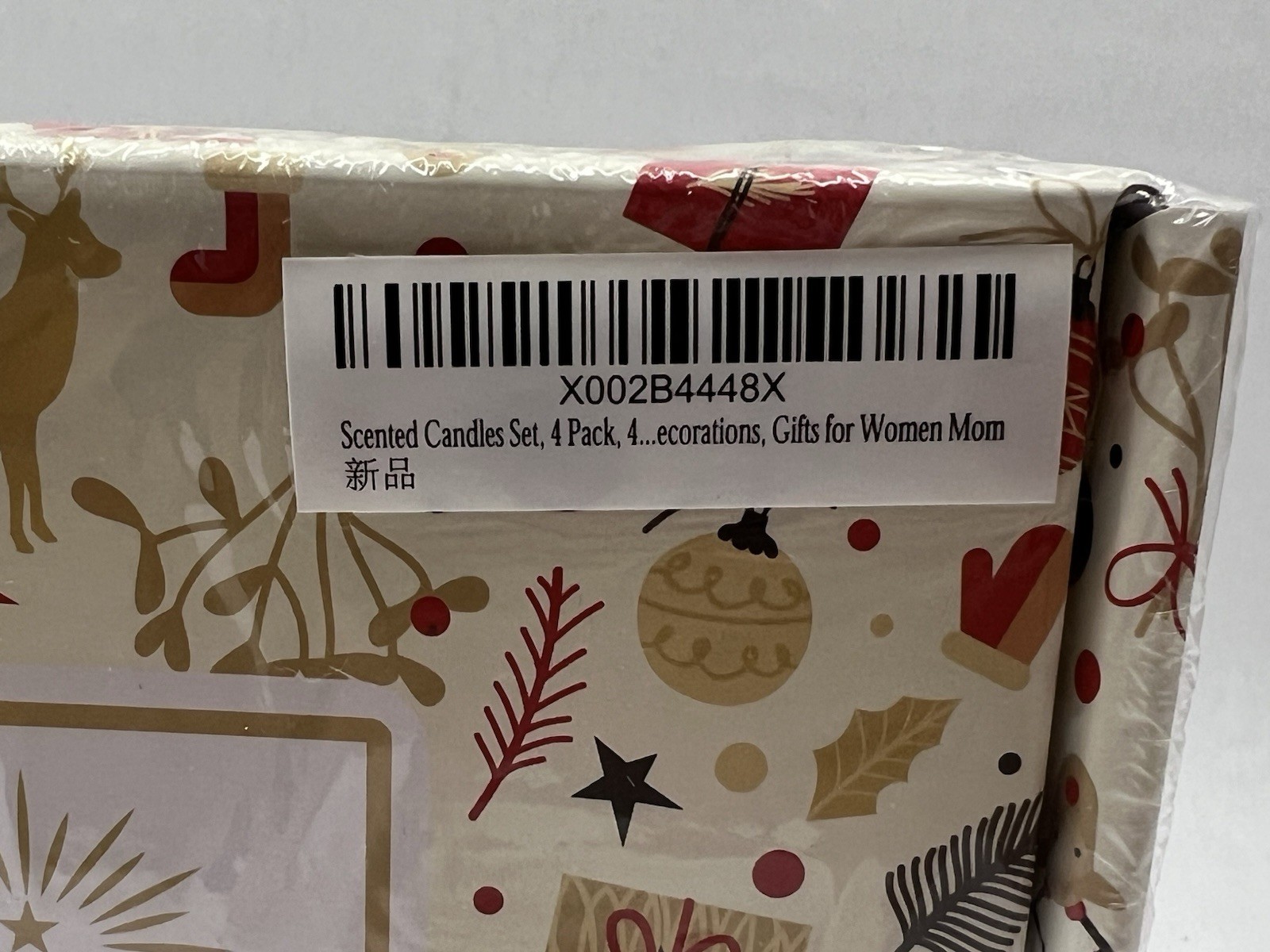 Scented Candles Gift Set Christmas Natural Soy Wax 2.5 Oz / Tin Unit Unopened