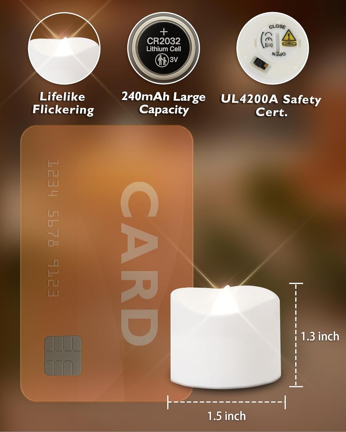 Elegant 24 Flameless Tea Lights – 200+ Hour Battery Life for Every Occasion