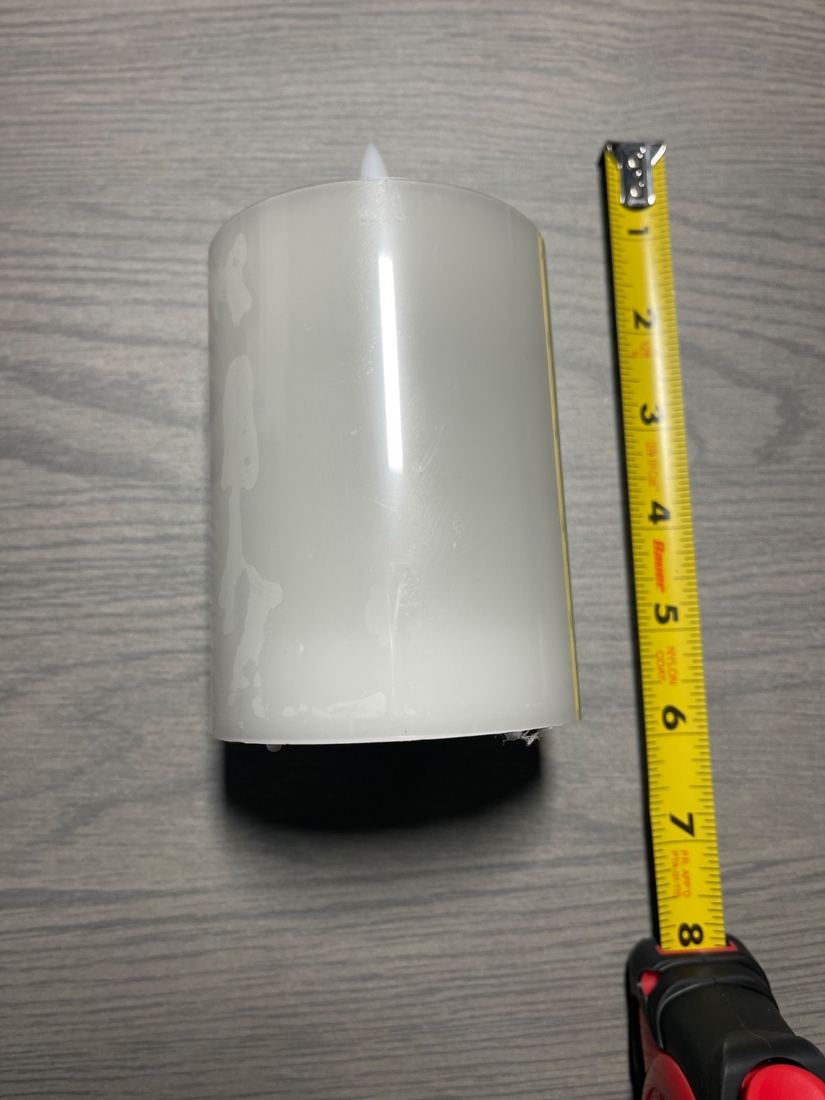Flameless Battery-Operated Manual On/Off LED Candle ~ No Timer – Used Once