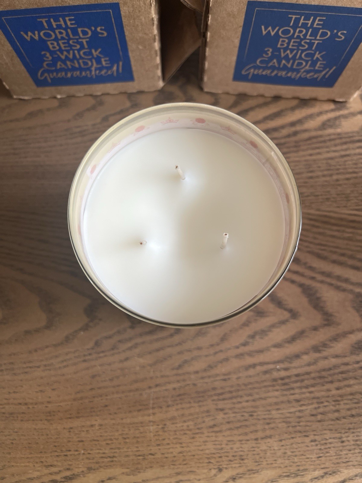 Bath & Body Works Disney Princess Aurora Crown Top 3 Wick Candle Brand New