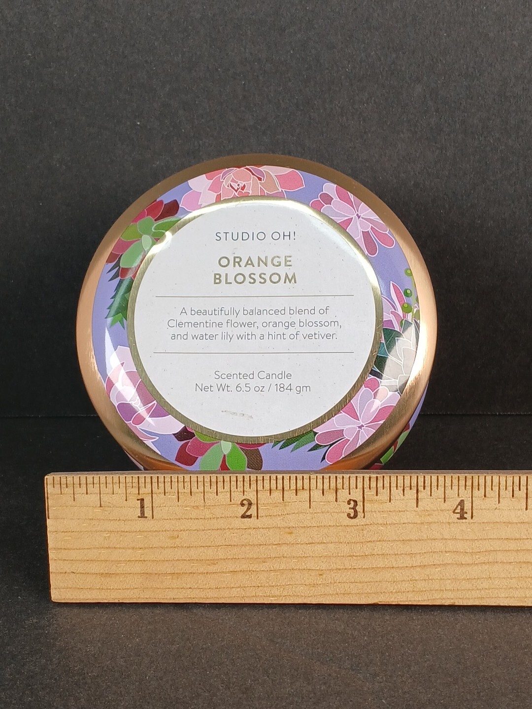 Studio OH! Soy-Blended Hand Poured Candle Jar 6.5 oz. – Orange Blossom Scent
