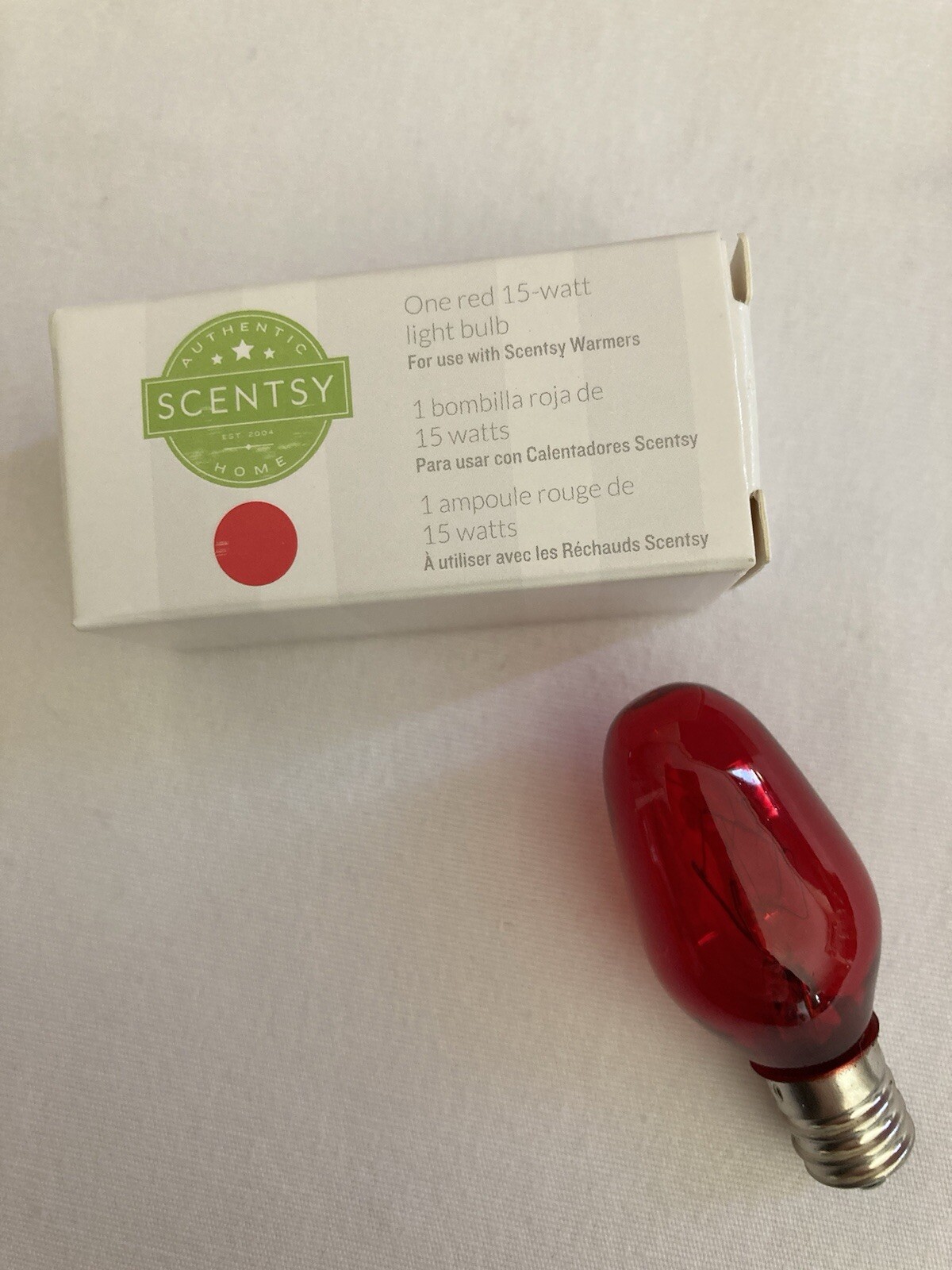 15 W Light Bulb For Scentsy Warmer RED E4