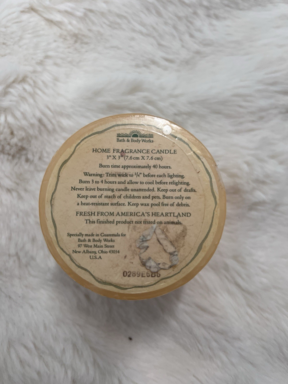 Vintage 90’s Bath & Body Fresh Cantaloupe Single Wick Candle New Sealed Mint