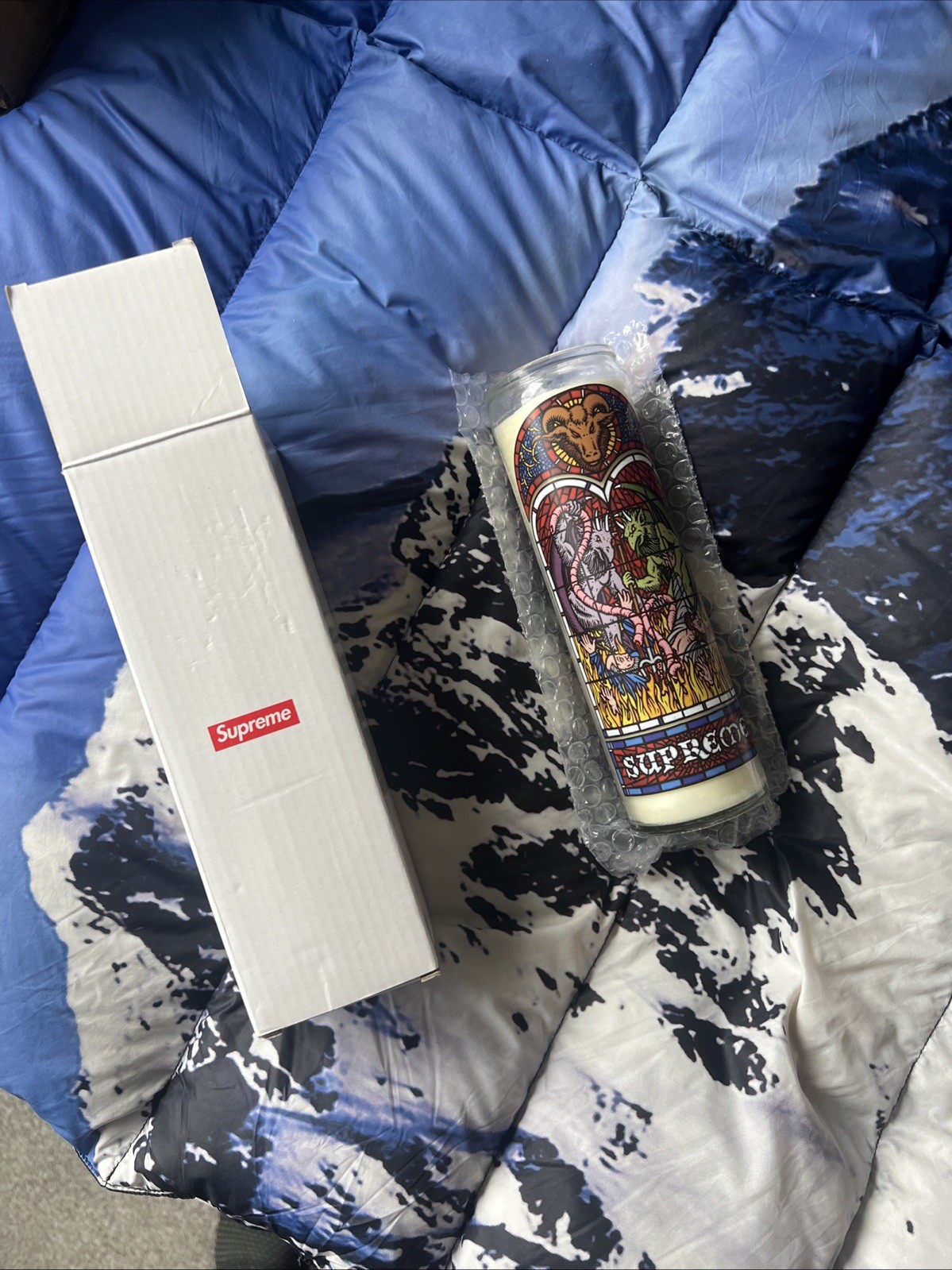 Supreme Prayer Candle Sean Cliver Worship White FW23 New 100% Authentic