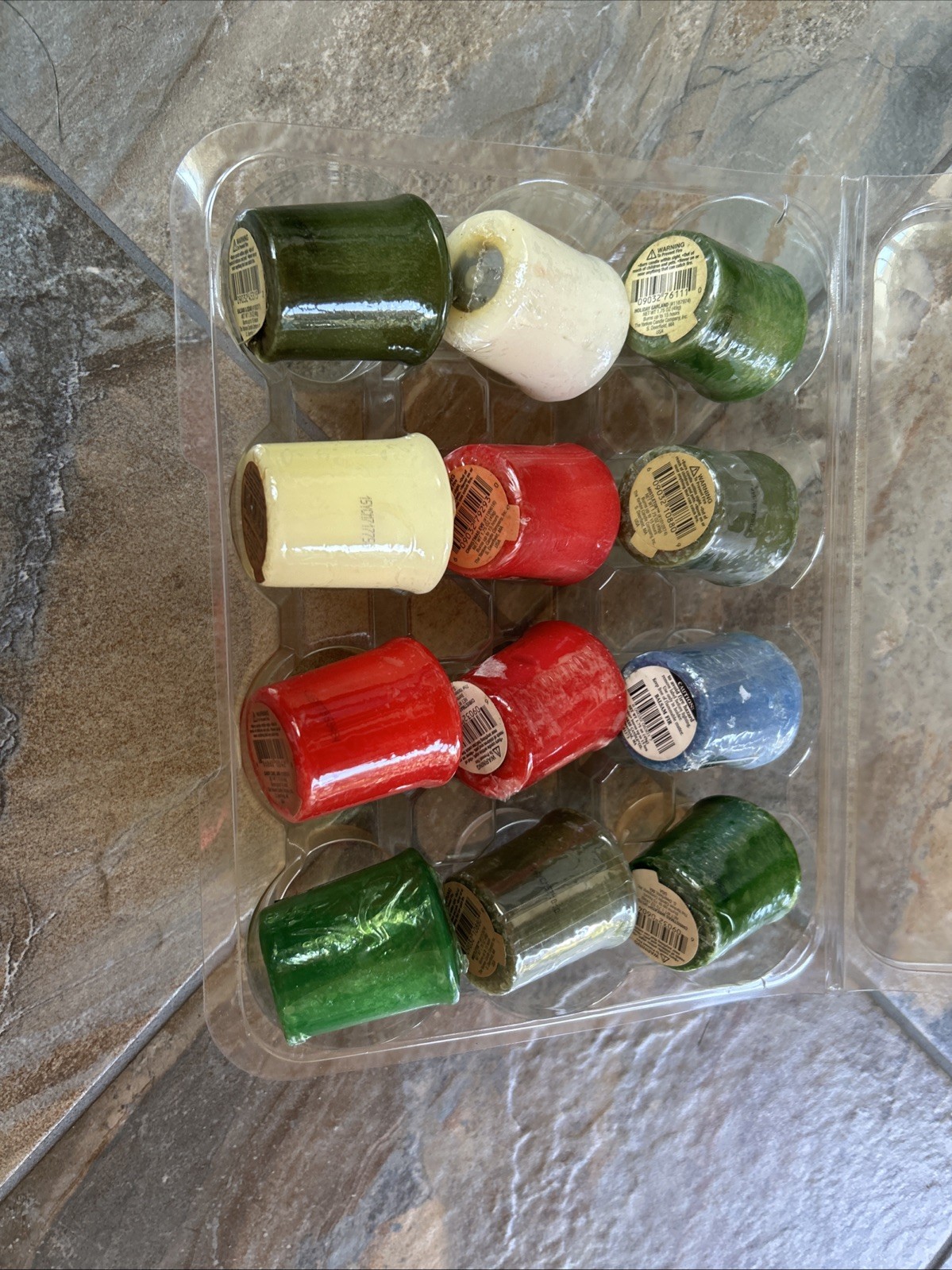 Vintage Lot Of 12 Assorted Yankee Candle Votives 1.75oz Holiday Christmas Scents
