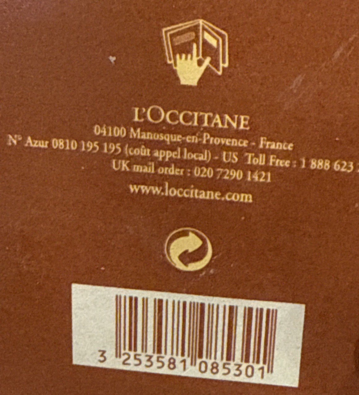 L’Occitane AMBRE Amber Bougie Parfumee Candle 3.5 Oz Rare Retired Terra-Cotta