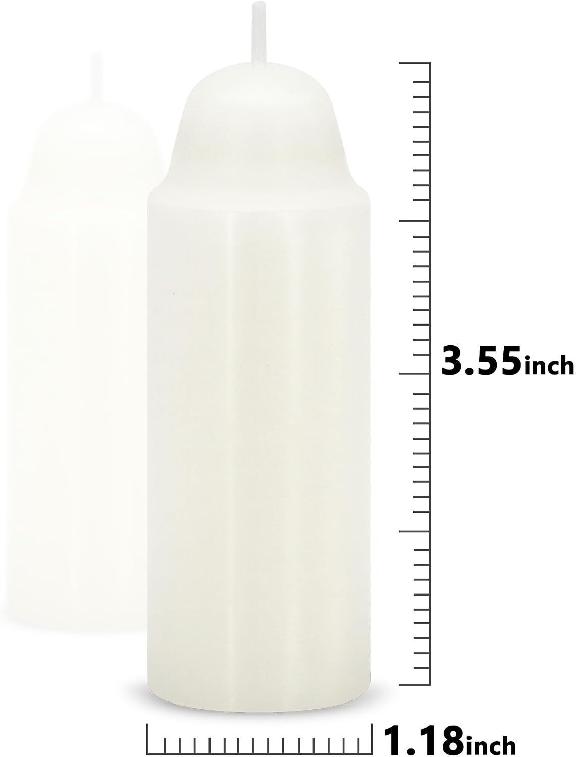 Emergency Candles for Lanterns Long Burning 15 Hour White 20 Pack | 1.2 x 3.5…