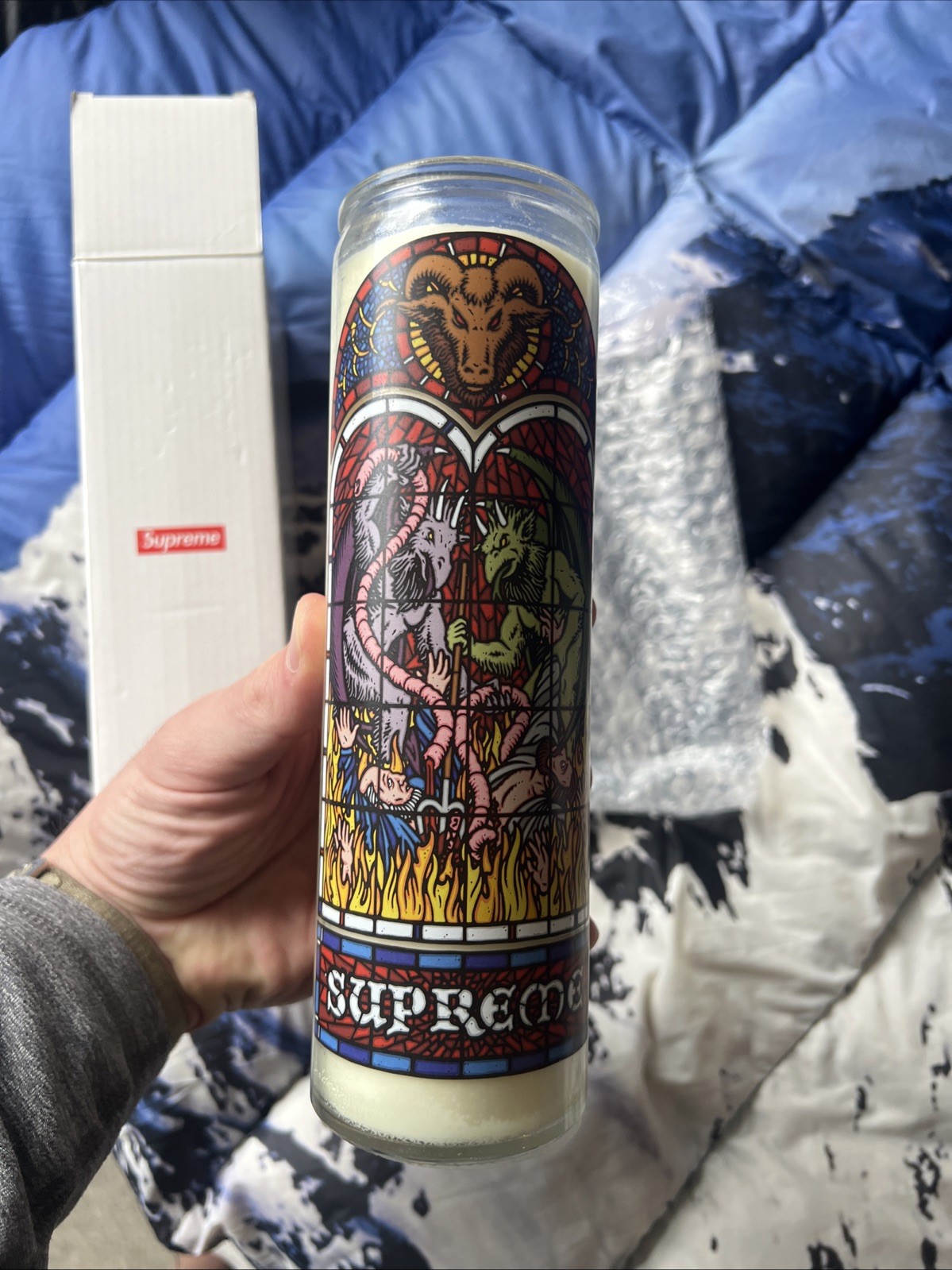 Supreme Prayer Candle Sean Cliver Worship White FW23 New 100% Authentic