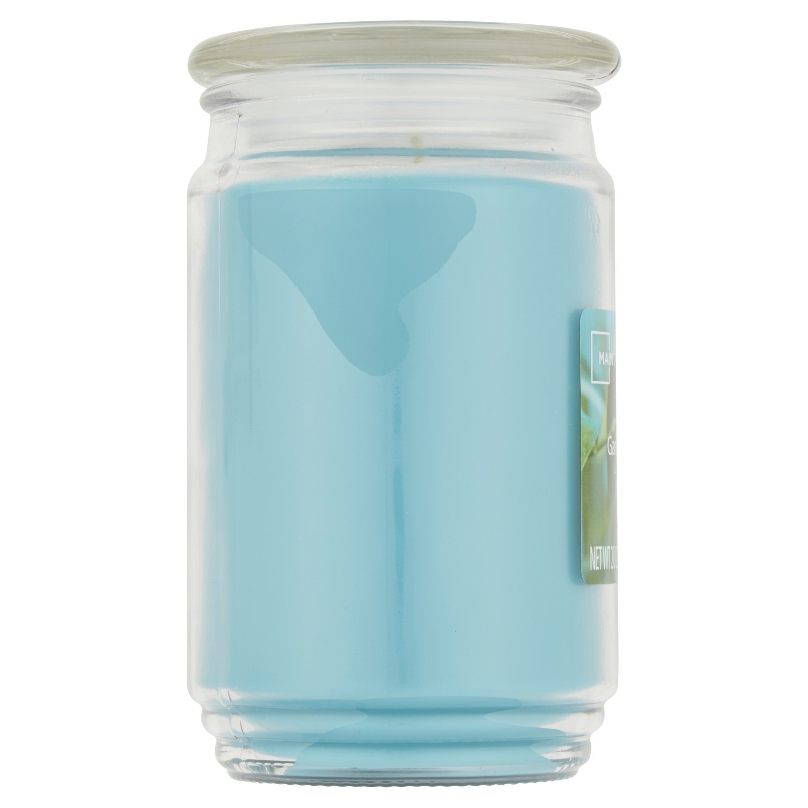 Single-Wick Scented Glass Jar Candle Garden Rain Refreshing Fragrance 20oz.