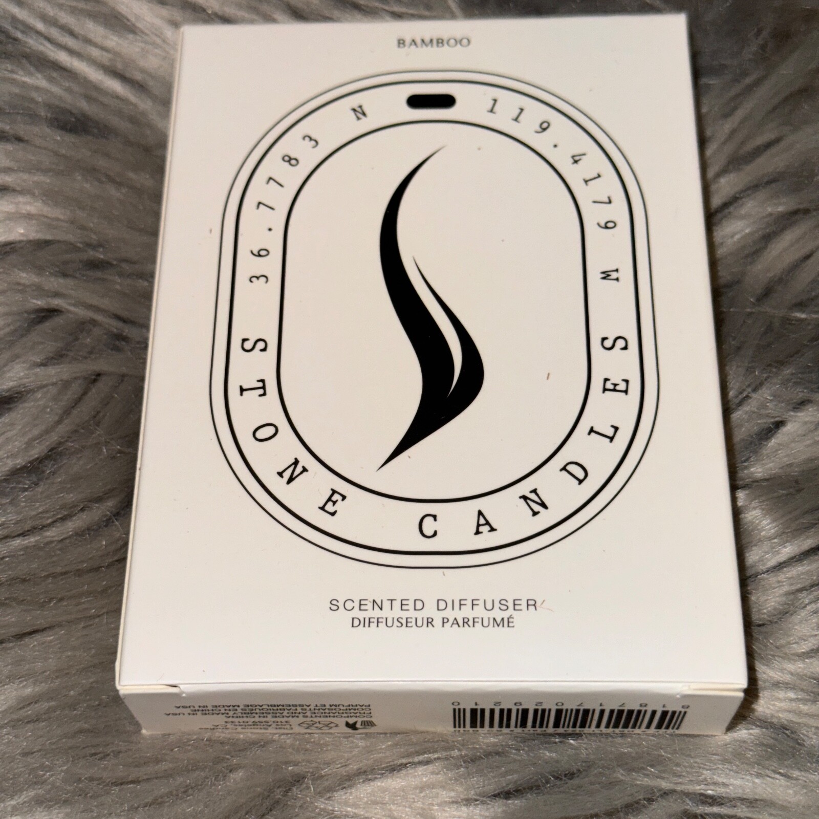 NEW Stone Candles Hanging Scented Oval Hanging Diffuser Bamboo Gypsum Ceramic