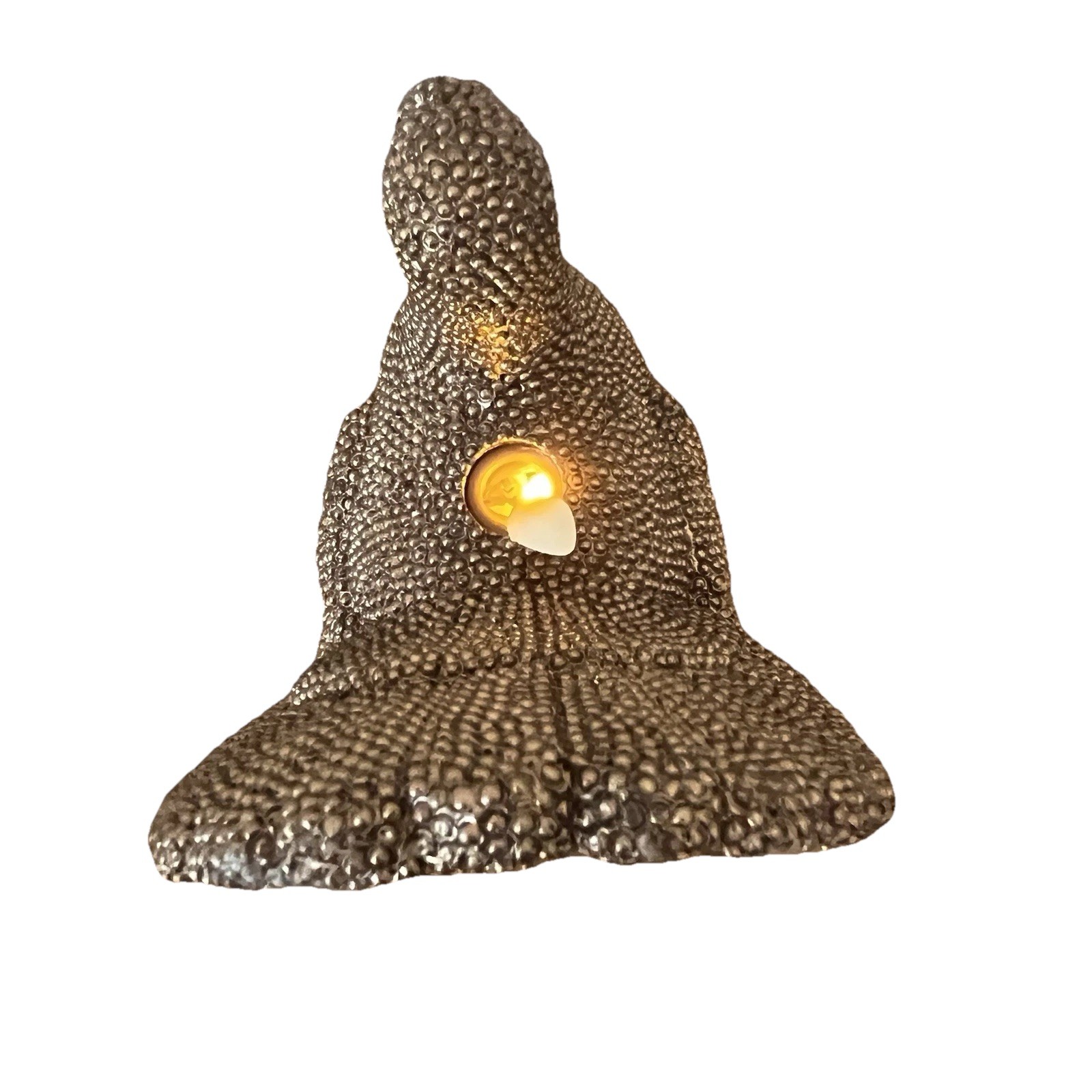 Luminara Flameless TURKEY Candle Brown Bronze Brush Accents, No Remote Rare