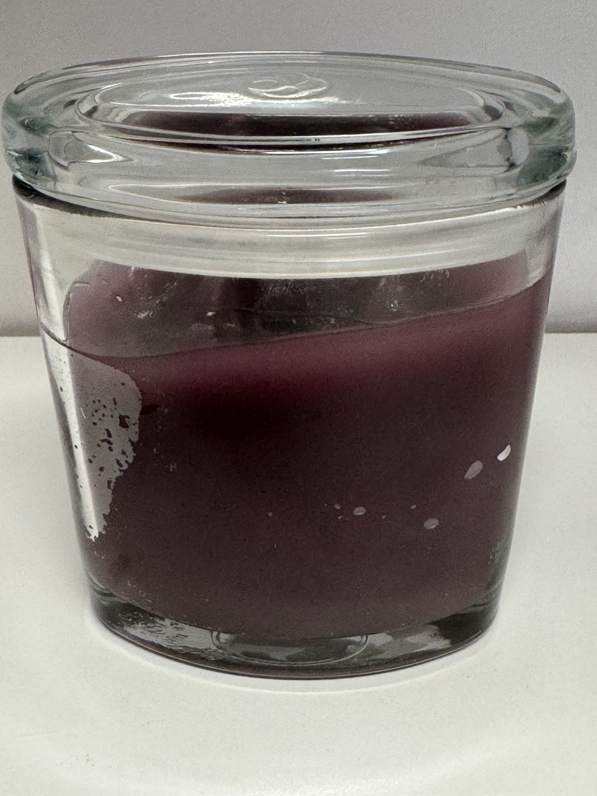 Colonial Candle Tropical Fig Scented 2 Wick Candle 8 oz Oval Jar Purple 2011 NEW