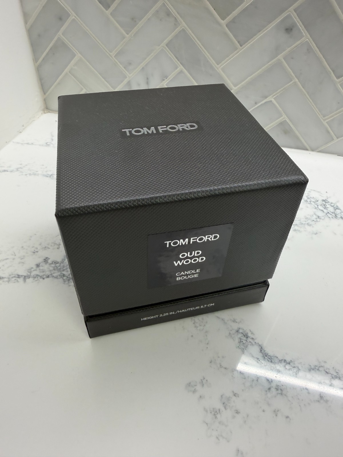 Tom Ford Oud Wood Candle, Full Size 2.25in/5.7cm, New Authentic
