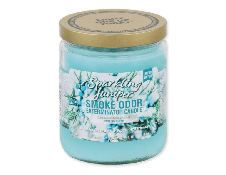 Smoke Odor Exterminator Candle Sparkling Juniper (6) 13oz Jars Free Shipping