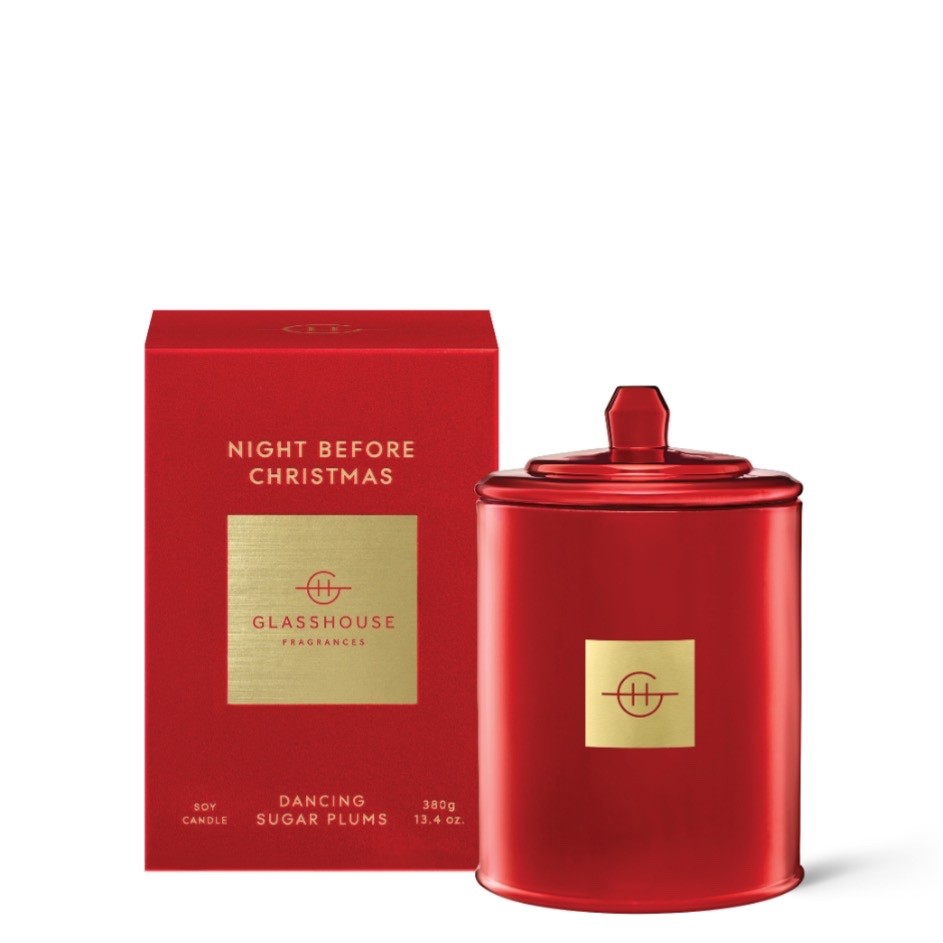 100% Authentic… Glasshouse 2020 “Night Before Christmas” 380g Candle. BNIB!