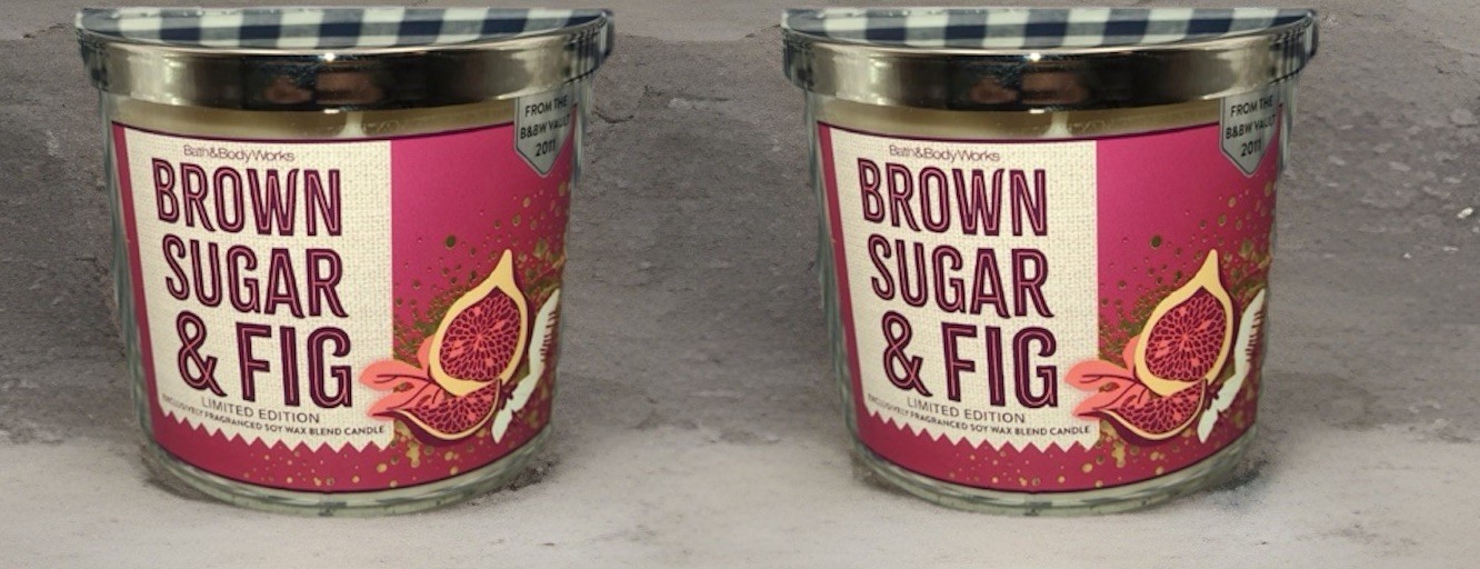 Lot Of 2 Bath & Body Works Brown Sugar & Fig Vault Return 2025 3-wick Candle