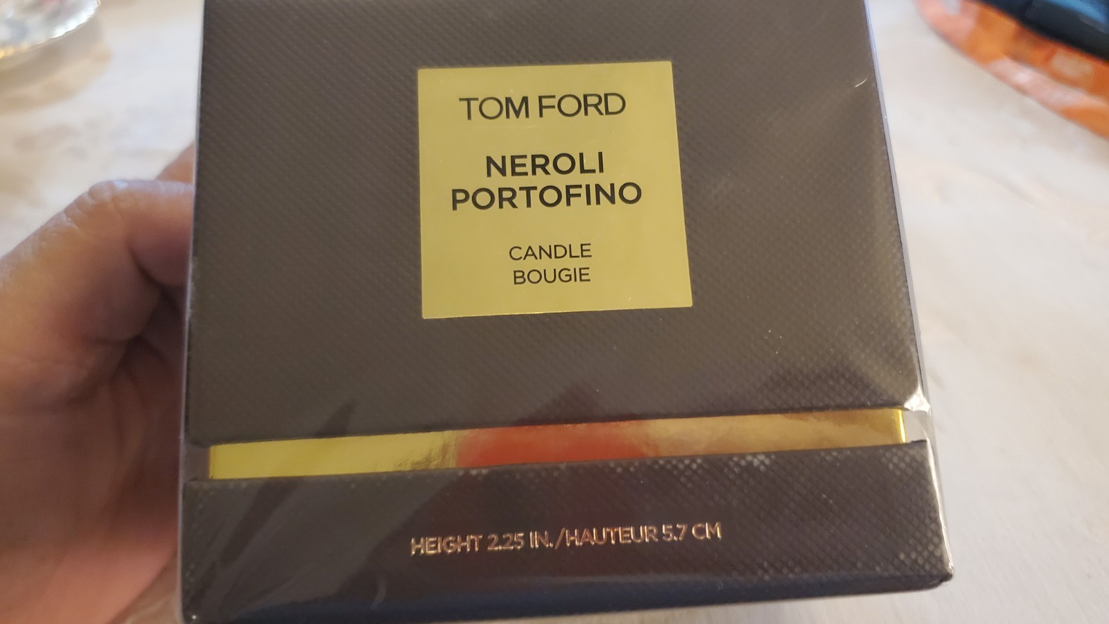 Tom Ford Neroli Portofino candle 2.25 in tall factory sealed new.