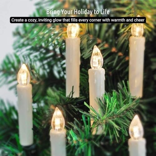 40 PCS LED Candle Lights Set with Remote 40 Pack | Warm White | Cordless