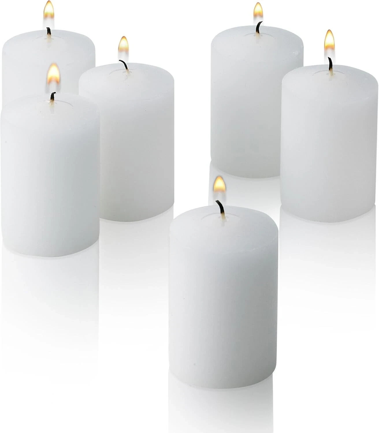 Light in The Dark White Votive Candles – Box Of 36 Unscented Bulk Candles – 15 H