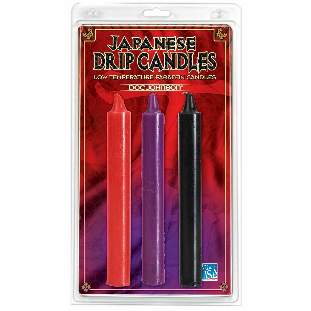 Japanese Drip Candles ~ Low Temperature Paraffin Multi-Color Candles – Set of 3