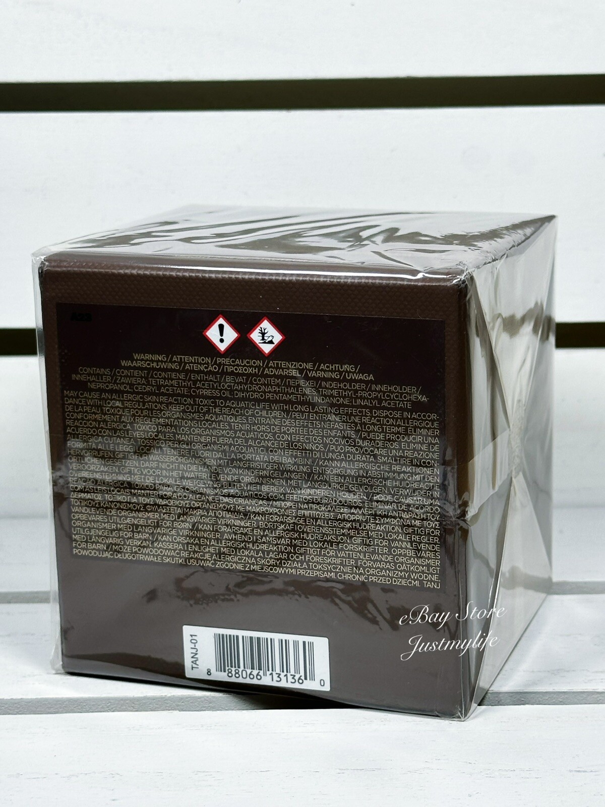 Tom Ford Ebene Fume Home Perfume Candle Bougie, Height 2.25 In, New Sealed Boxed