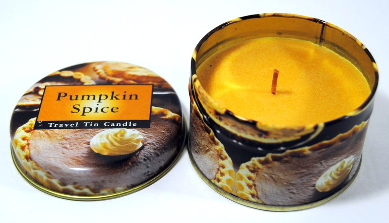 Pumpkin Spice Travel Tin Candle 3″ X 2″ 100 gms 3.53 oz Made in India