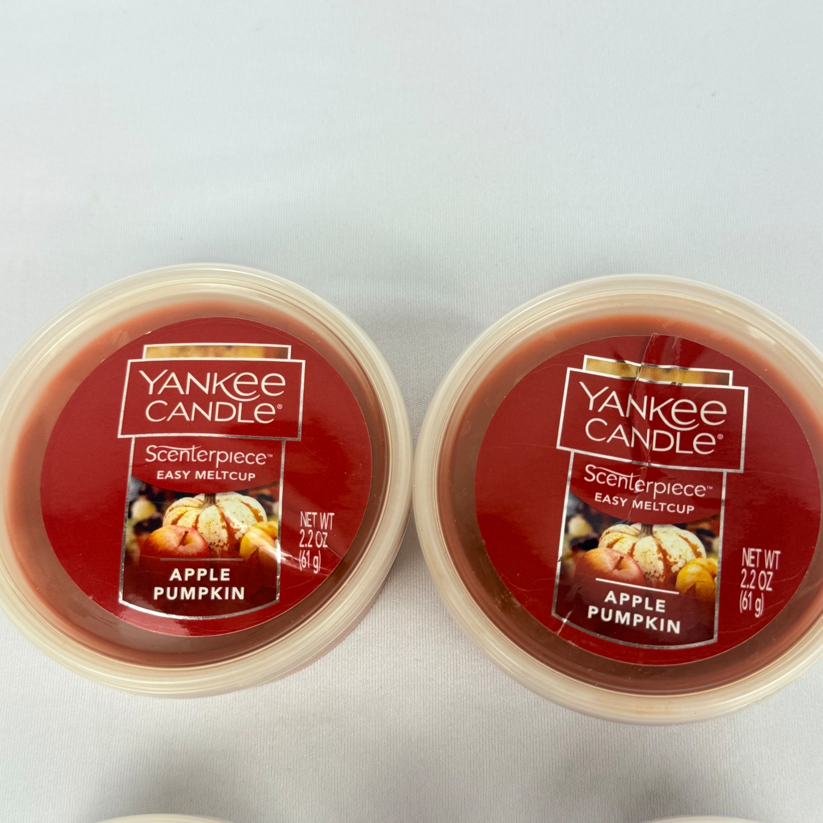 Lot of 6 Yankee Candle Scenterpiece Easy MeltCups Wax Melts Pumpkin Lavender NEW