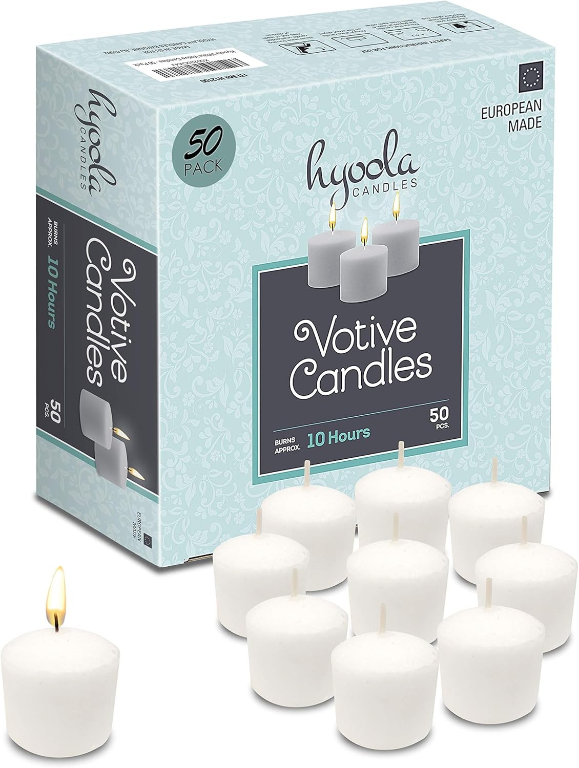 Votive Candles – 10 Hour Burn Time – Unscented Candles Votives