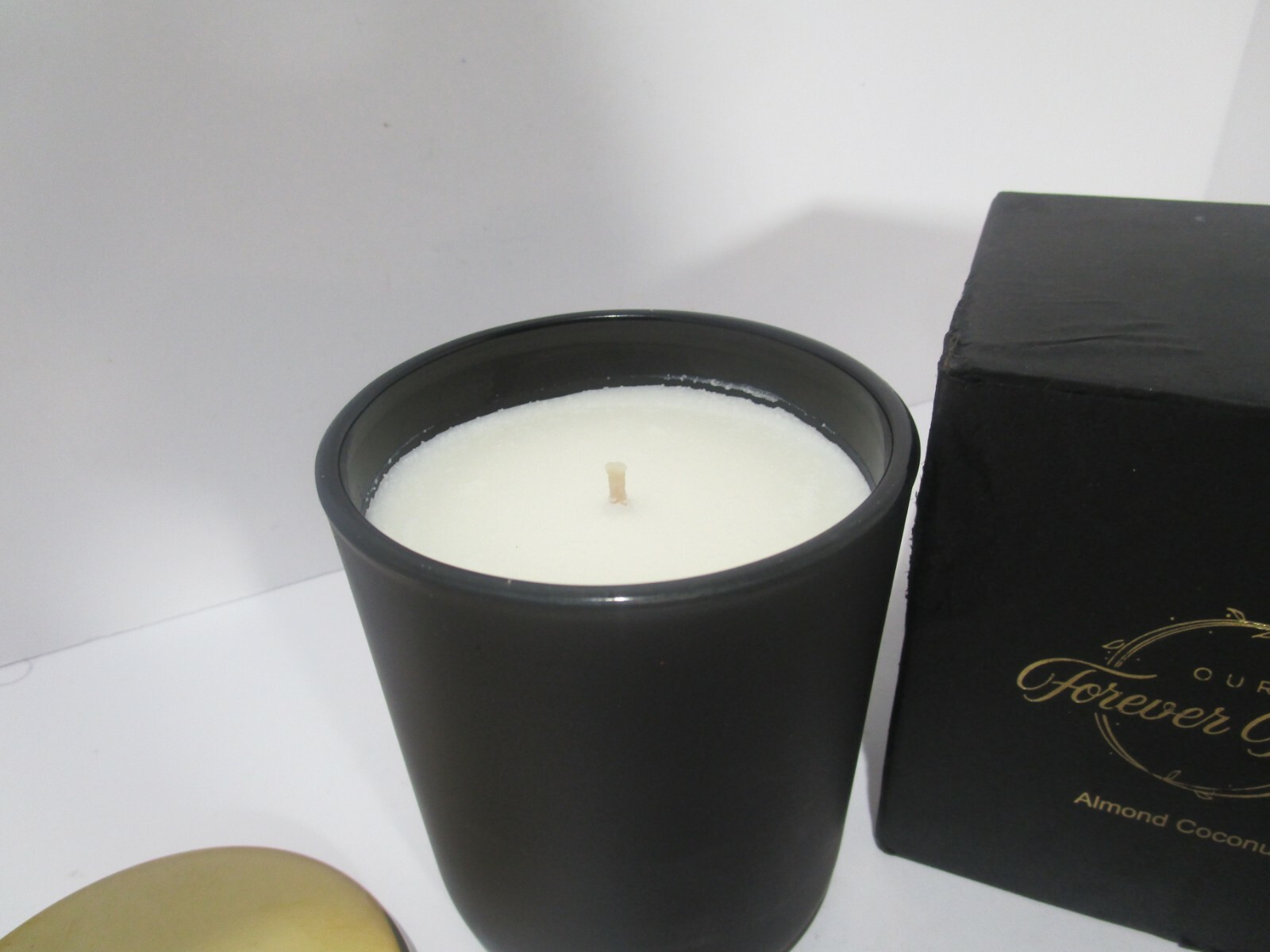 Our Forever Home Soy Jar Candle – 100% Natural Wax w/ Almond Coconut Scent