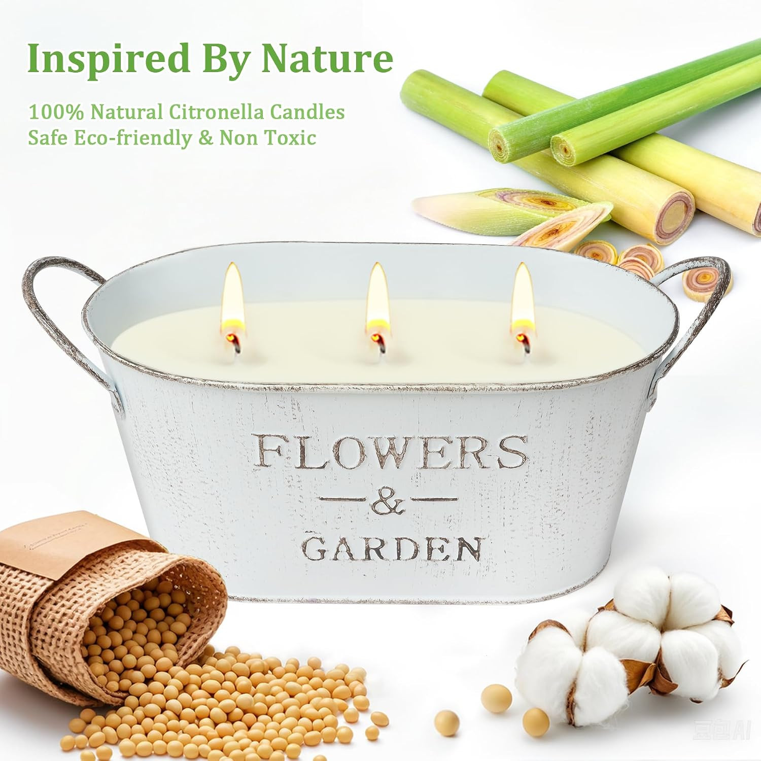 Citronella Candles Outdoor, 30oz Large for Patio Yard Home