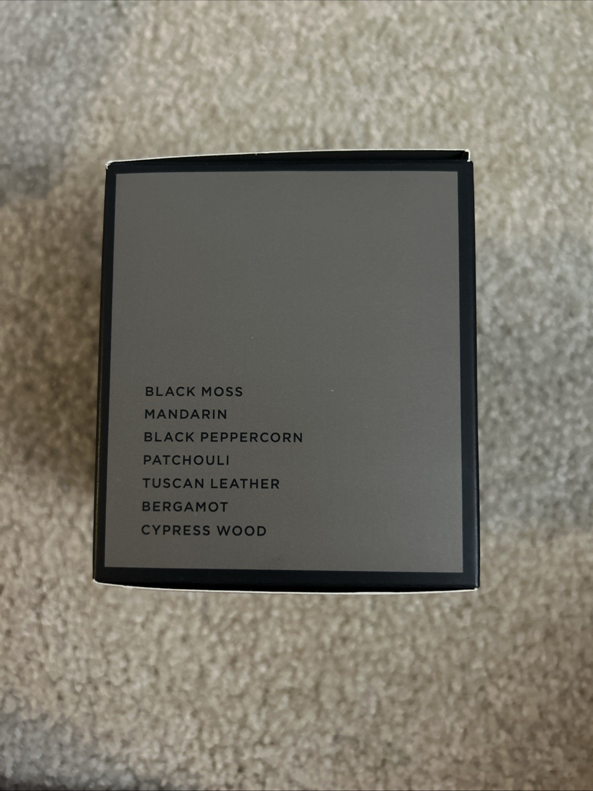 Never Used Pottery Barn GREY MOSS candle / Original Box 9 Oz