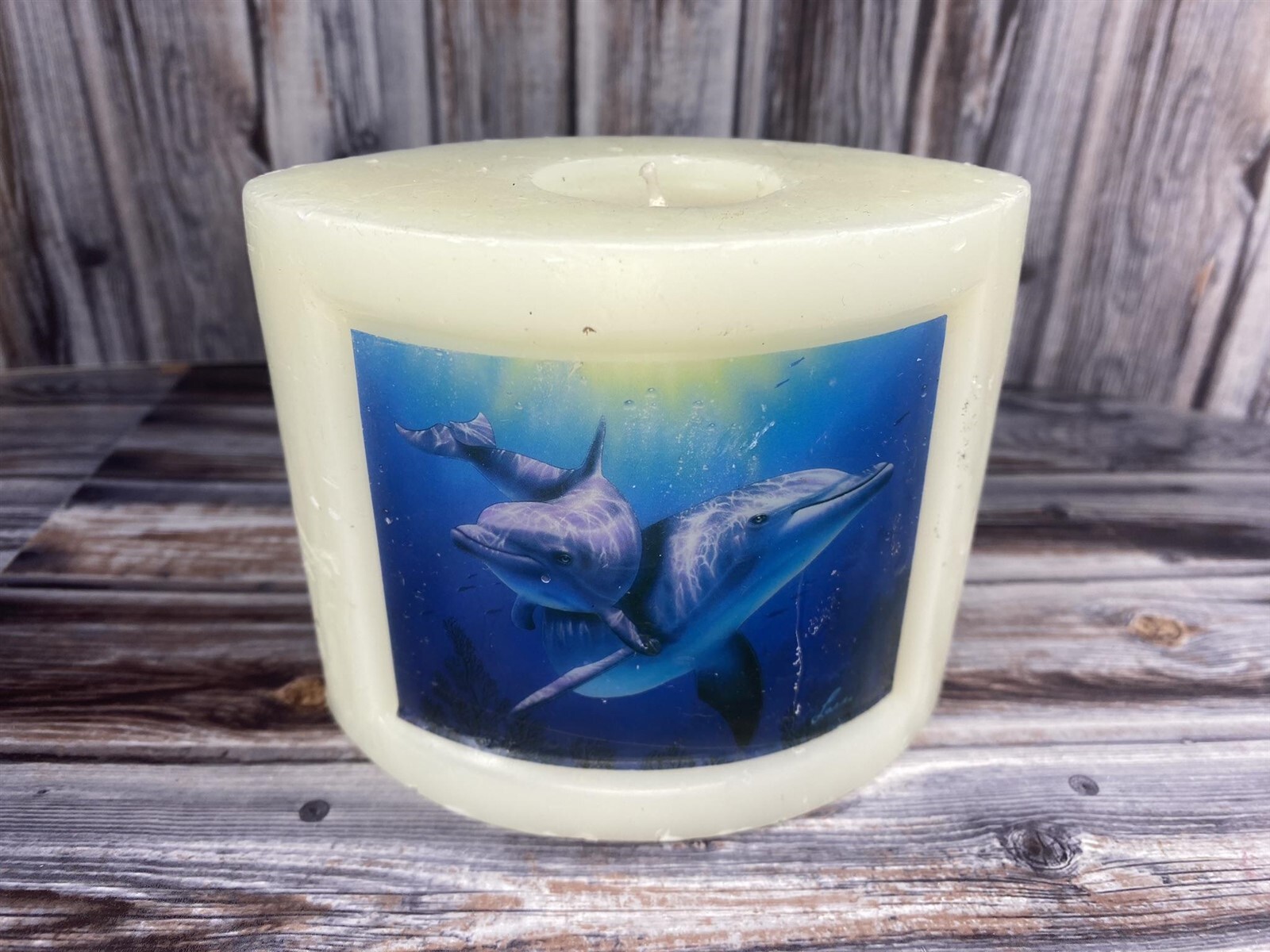 Vintage The Art Of Lassen Collection Glowing Art Candle Christian Riese – Unlit