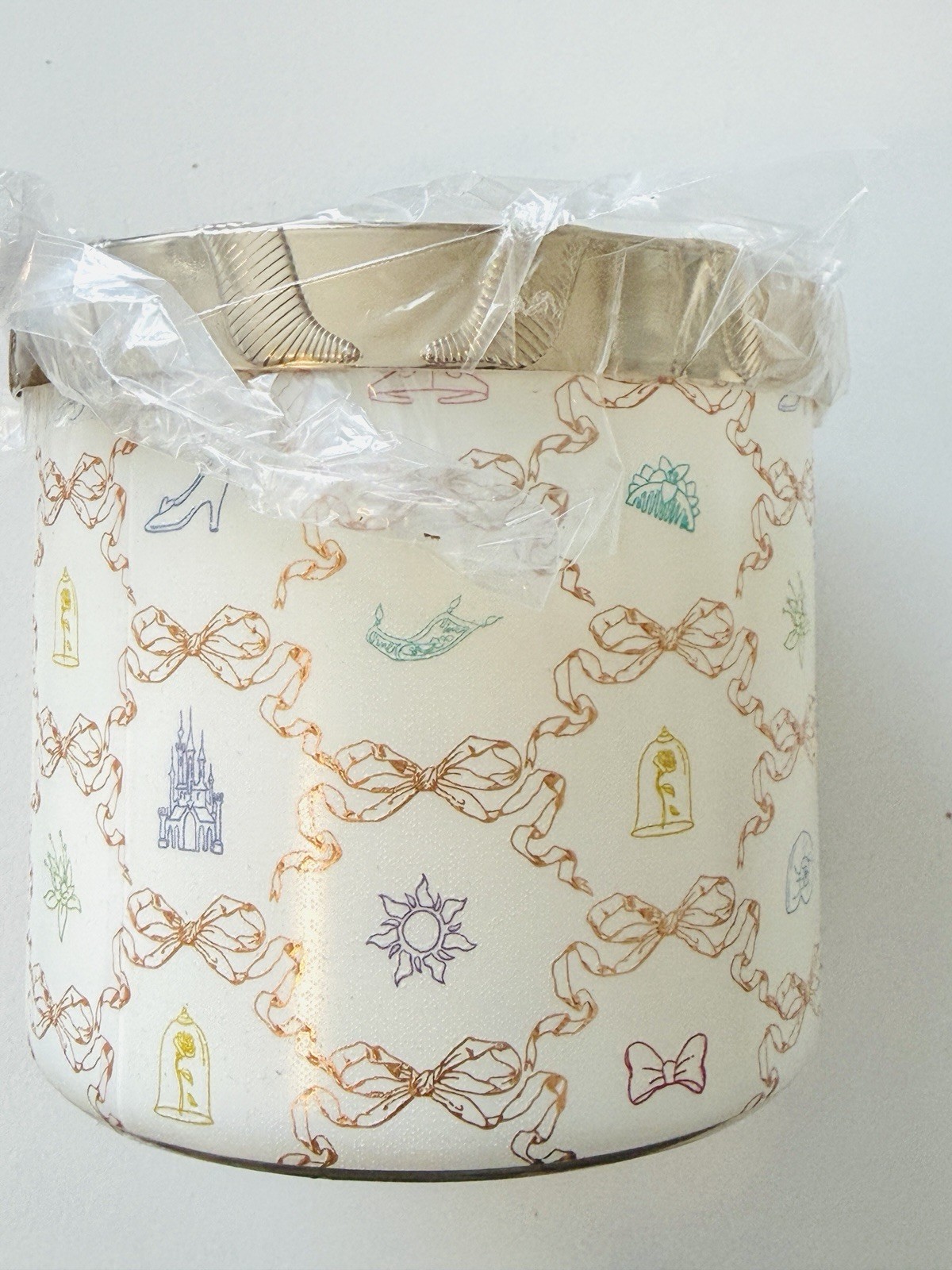 💛 Bath & Body Works DISNEY PRINCESS Life’s A Fairytale 3 Wick Candle Bow Topper