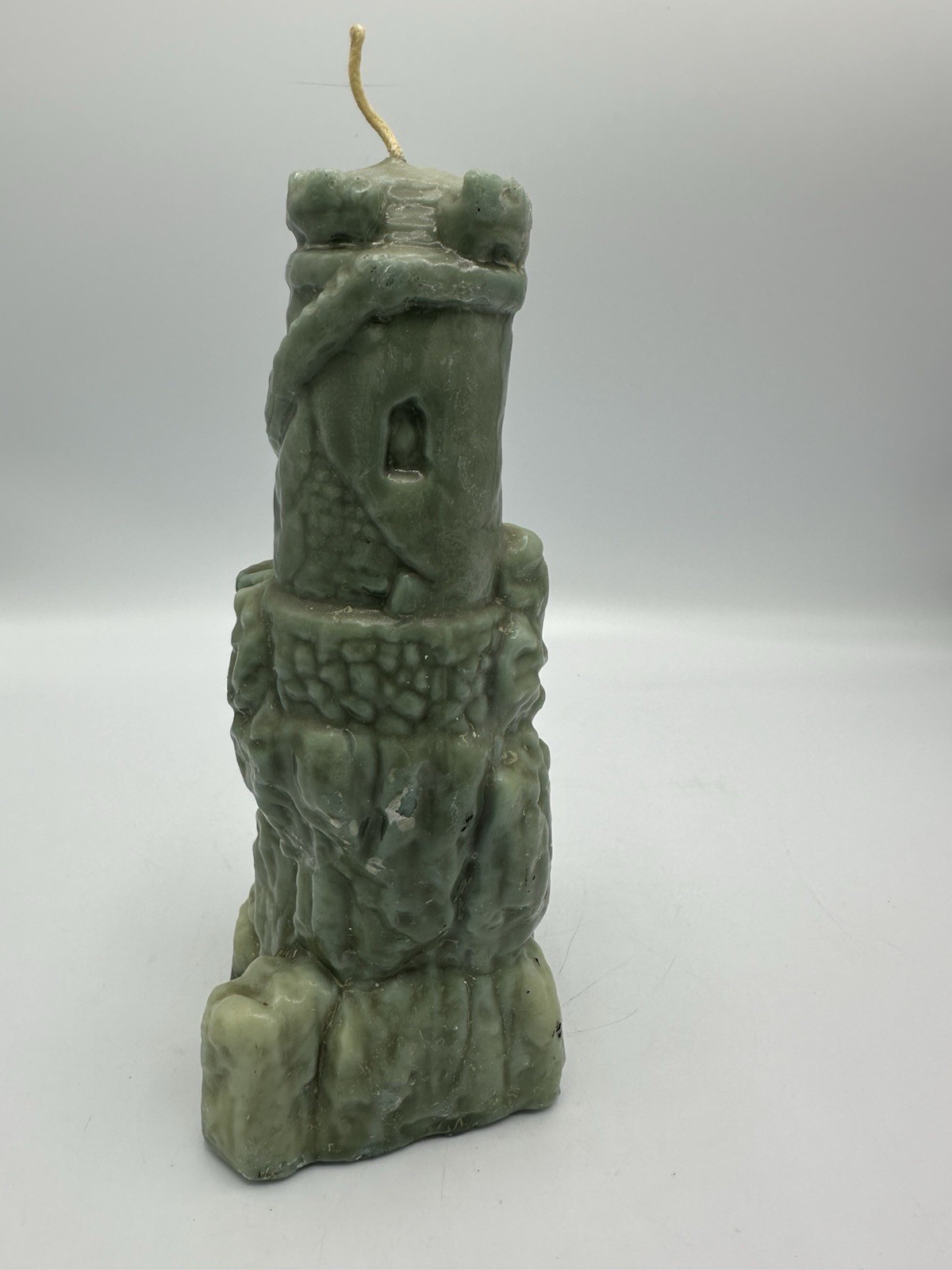 Vintage 70-80s Wax Castle Candle Art Sculpture Fantasy Medieval Gothic Display